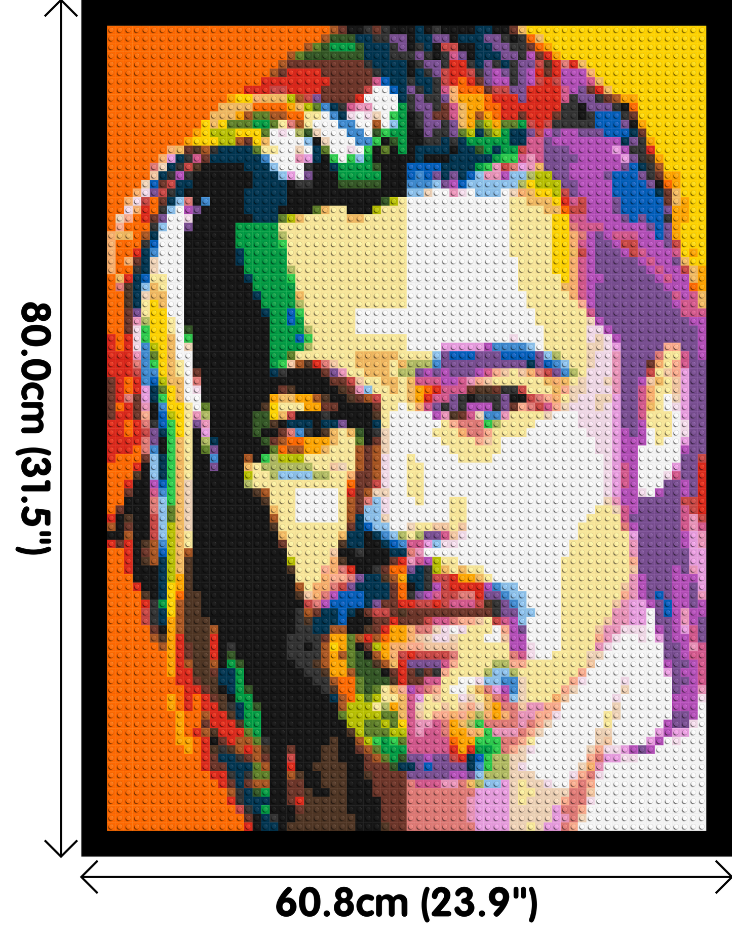 Brad Pitt - Brick Art Mosaic Kit 3x4 large