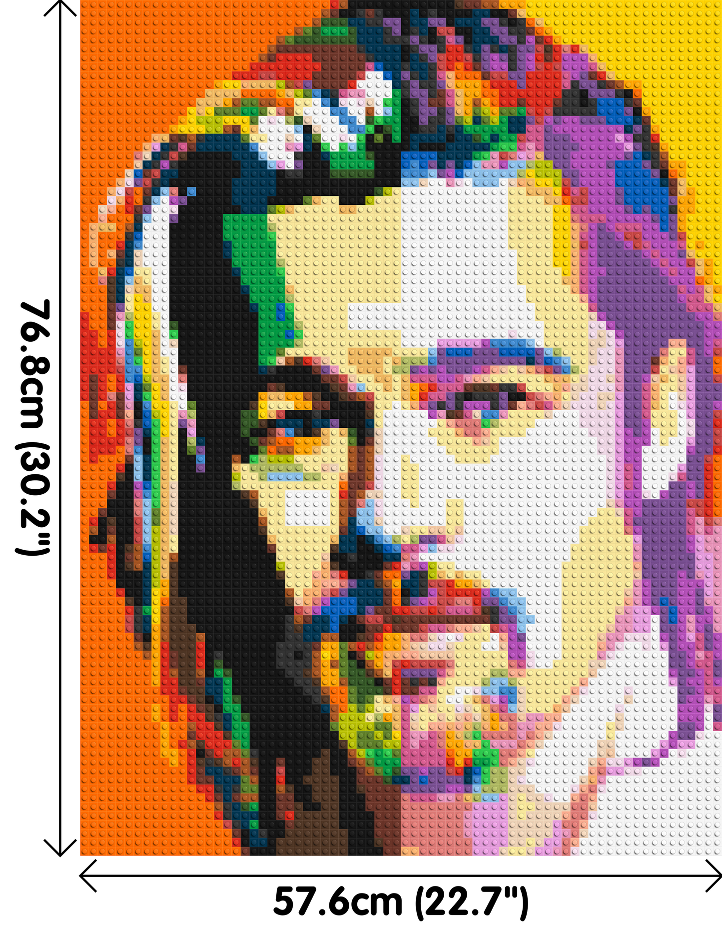 Brad Pitt - Brick Art Mosaic Kit 3x4 large