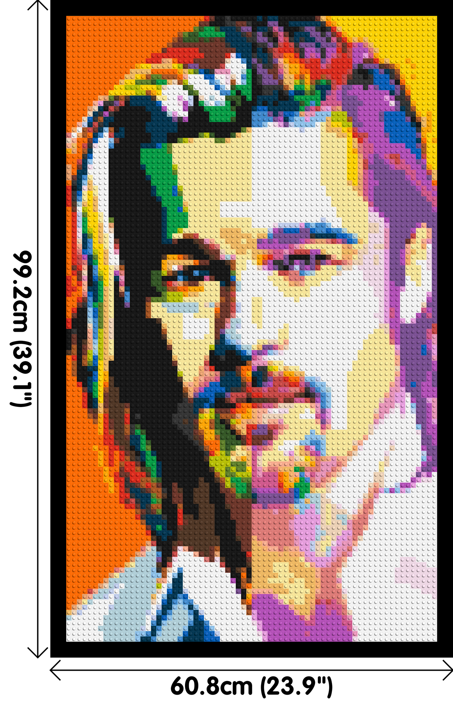 Brad Pitt - Brick Art Mosaic Kit 3x5 large