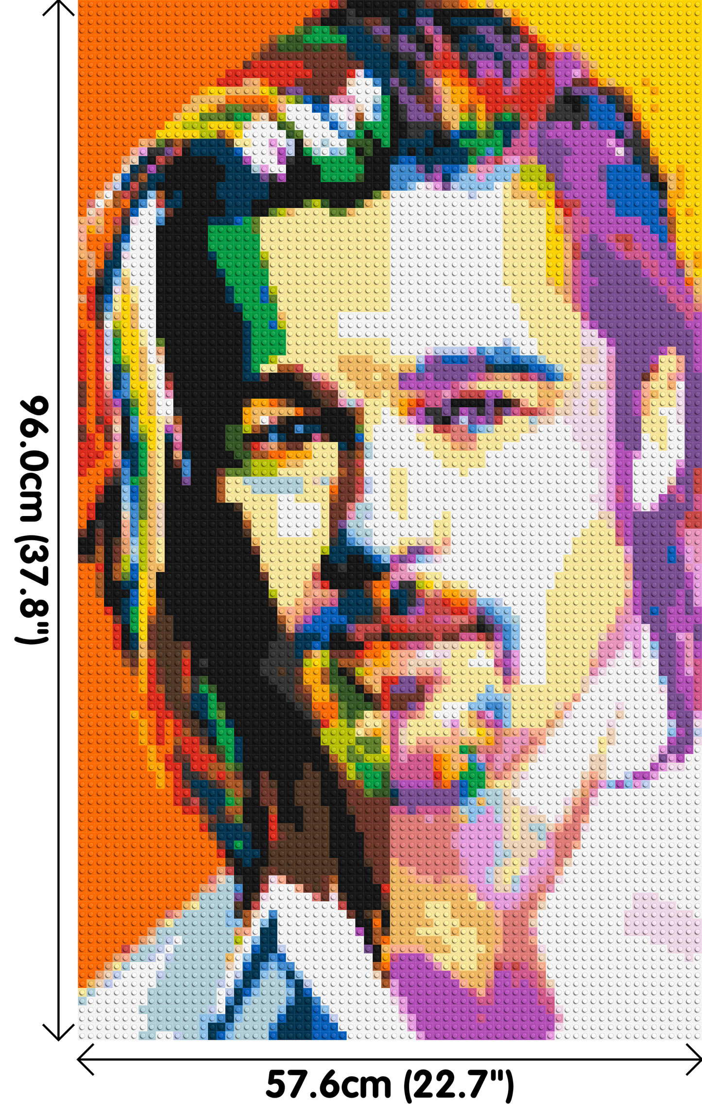Brad Pitt - Brick Art Mosaic Kit 3x5 large