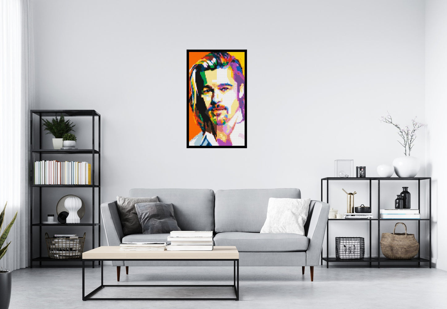 Brad Pitt - Brick Art Mosaic Kit 3x5 large