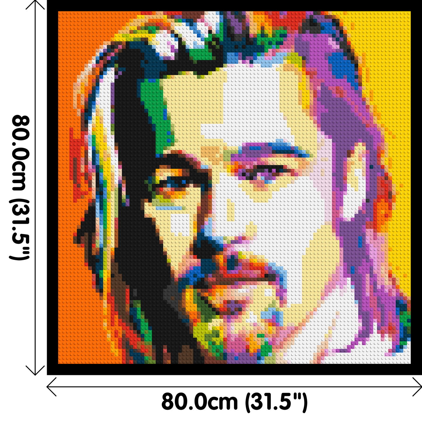 Brad Pitt - Brick Art Mosaic Kit 4x4 large