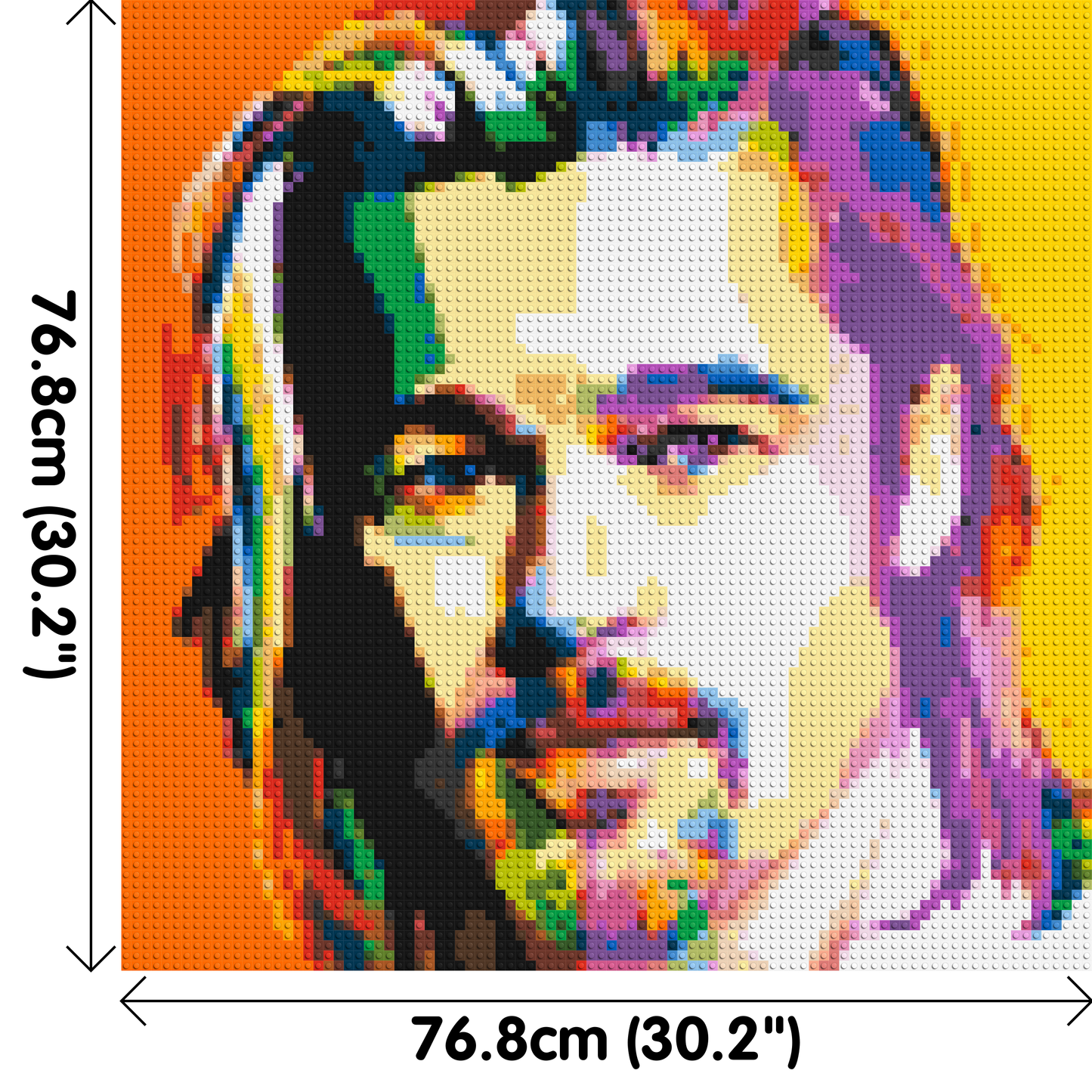 Brad Pitt - Brick Art Mosaic Kit 4x4 large