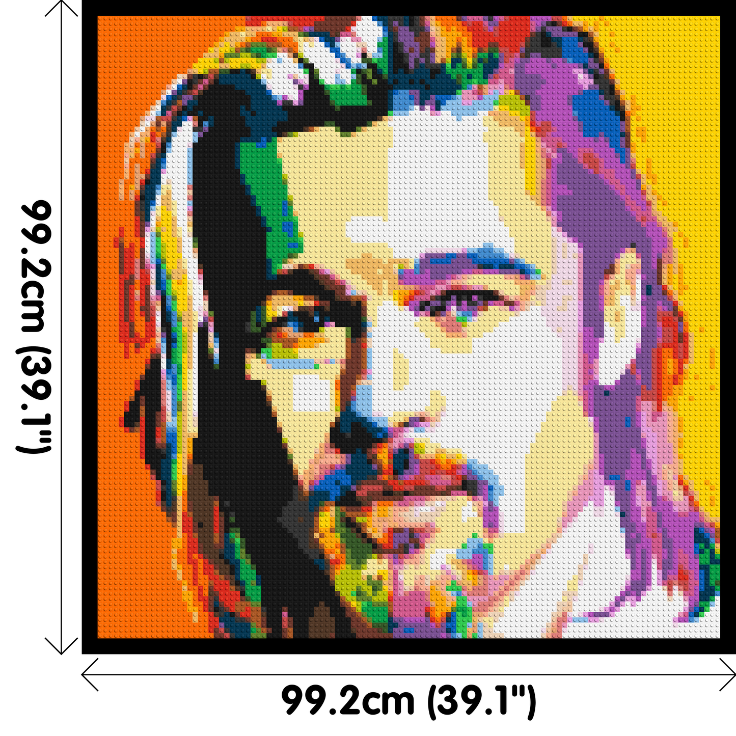 Brad Pitt - Brick Art Mosaic Kit 5x5 large
