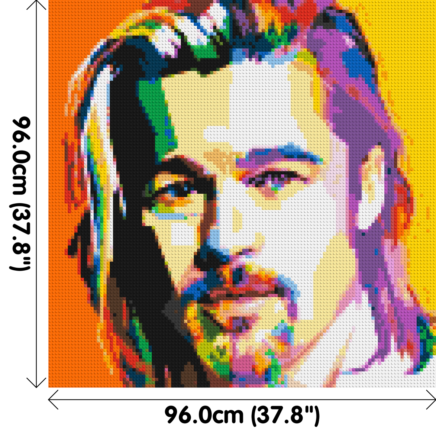 Brad Pitt - Brick Art Mosaic Kit 5x5 large