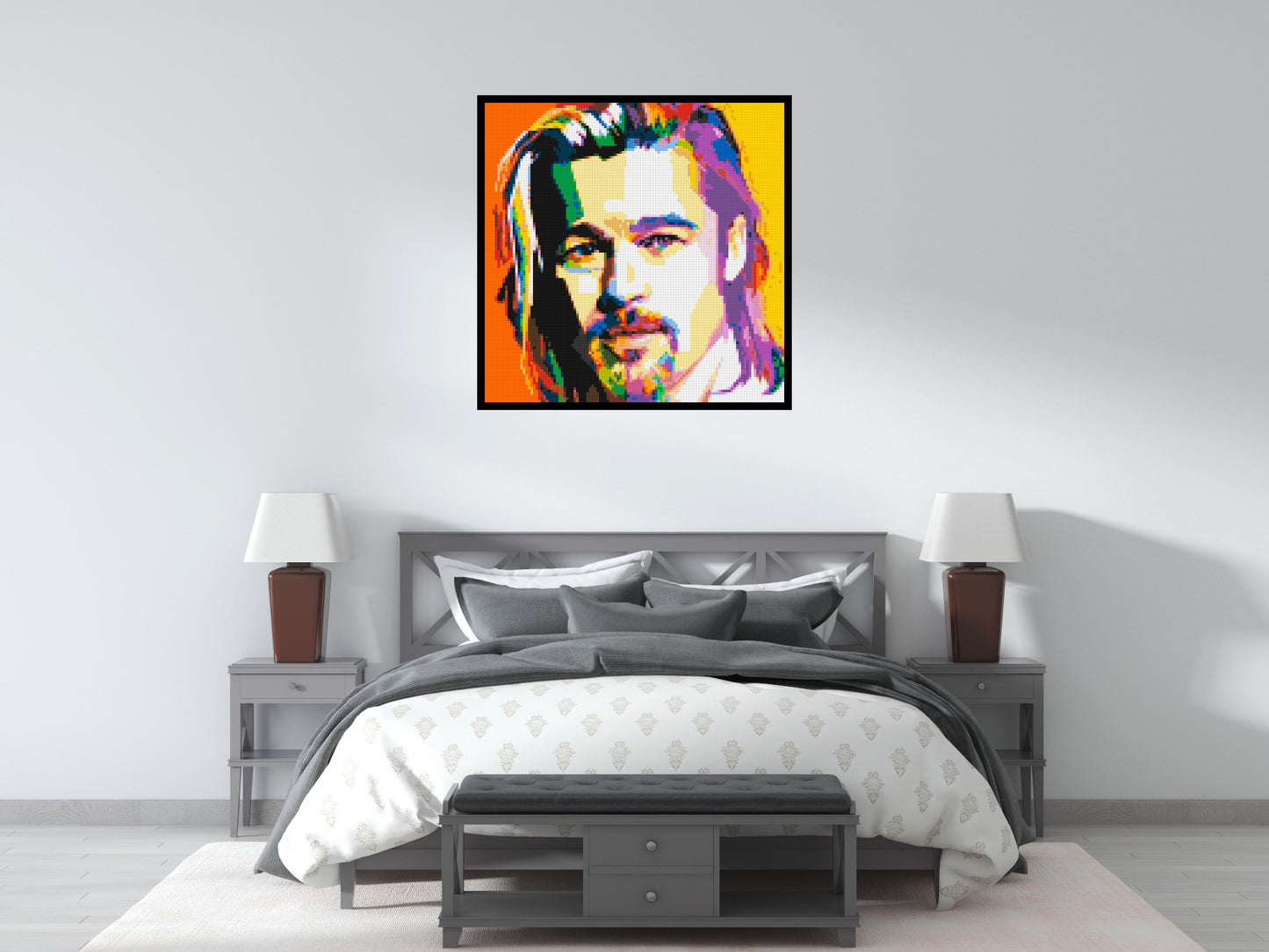 Brad Pitt - Brick Art Mosaic Kit 5x5 large