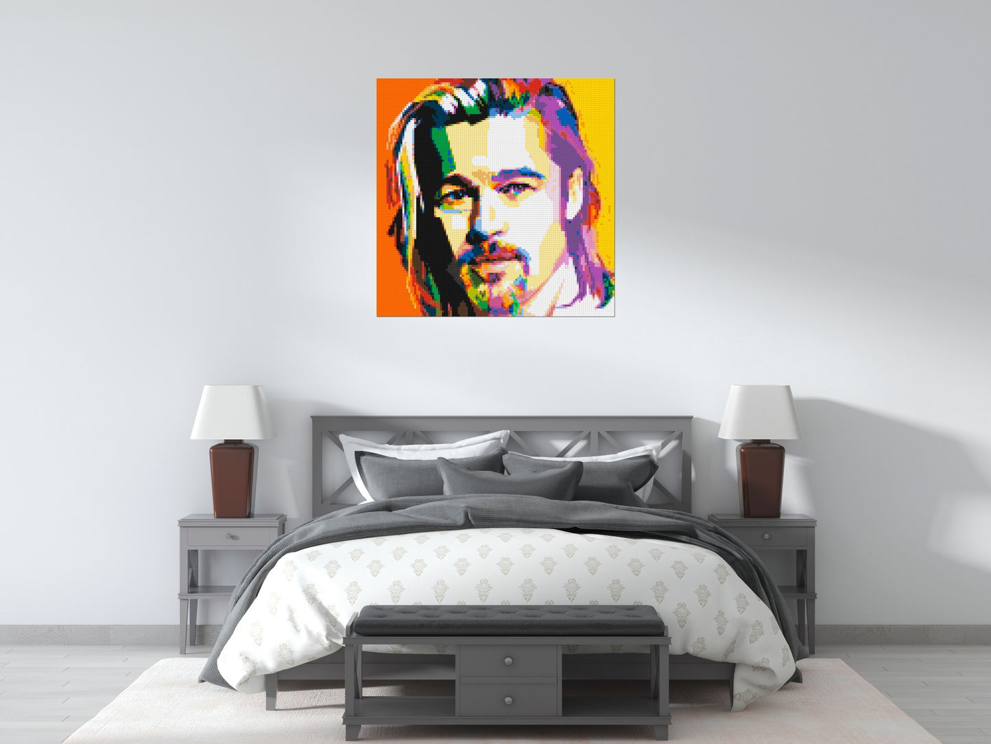 Brad Pitt - Brick Art Mosaic Kit 5x5 large