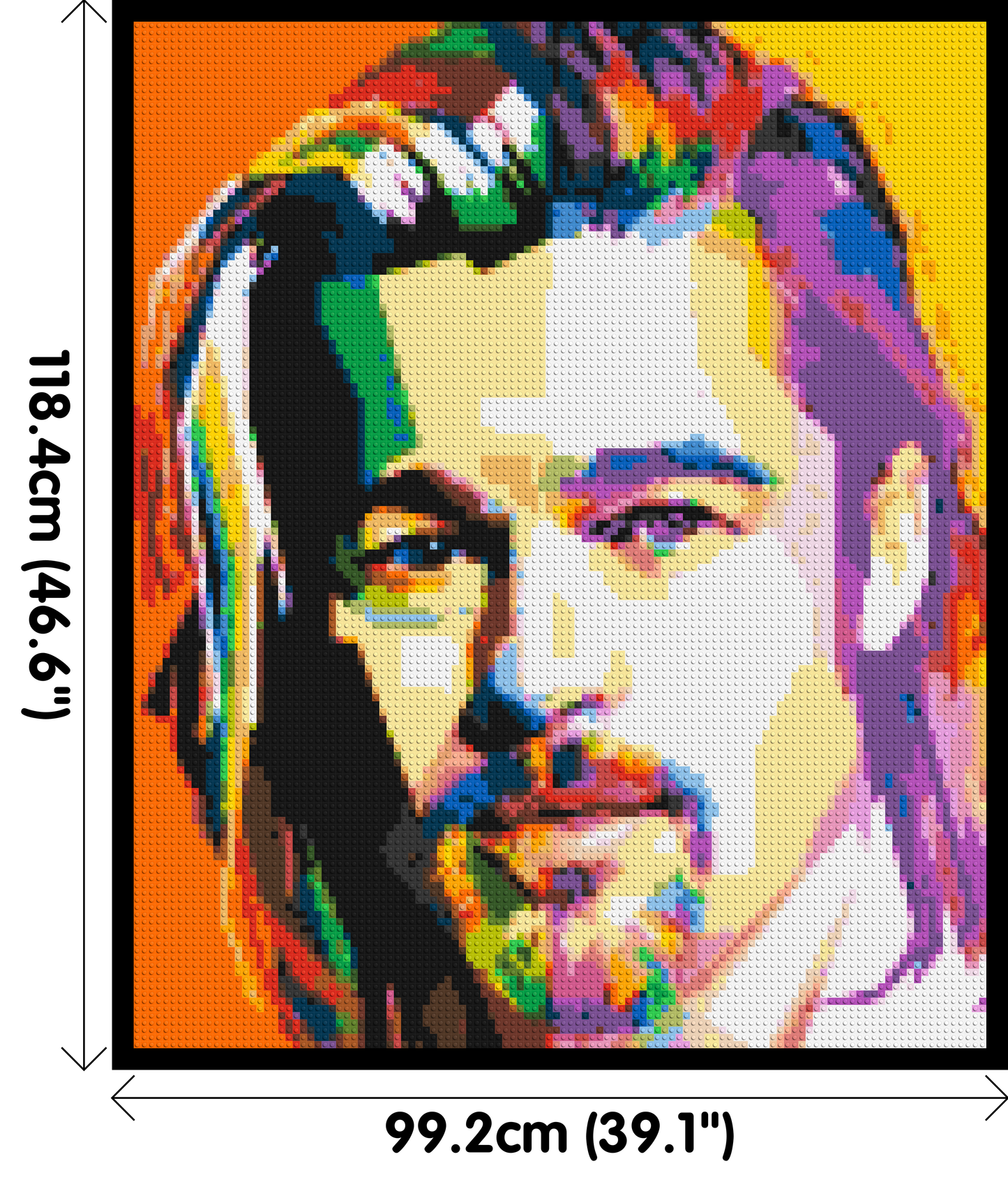 Brad Pitt - Brick Art Mosaic Kit 5x6 large
