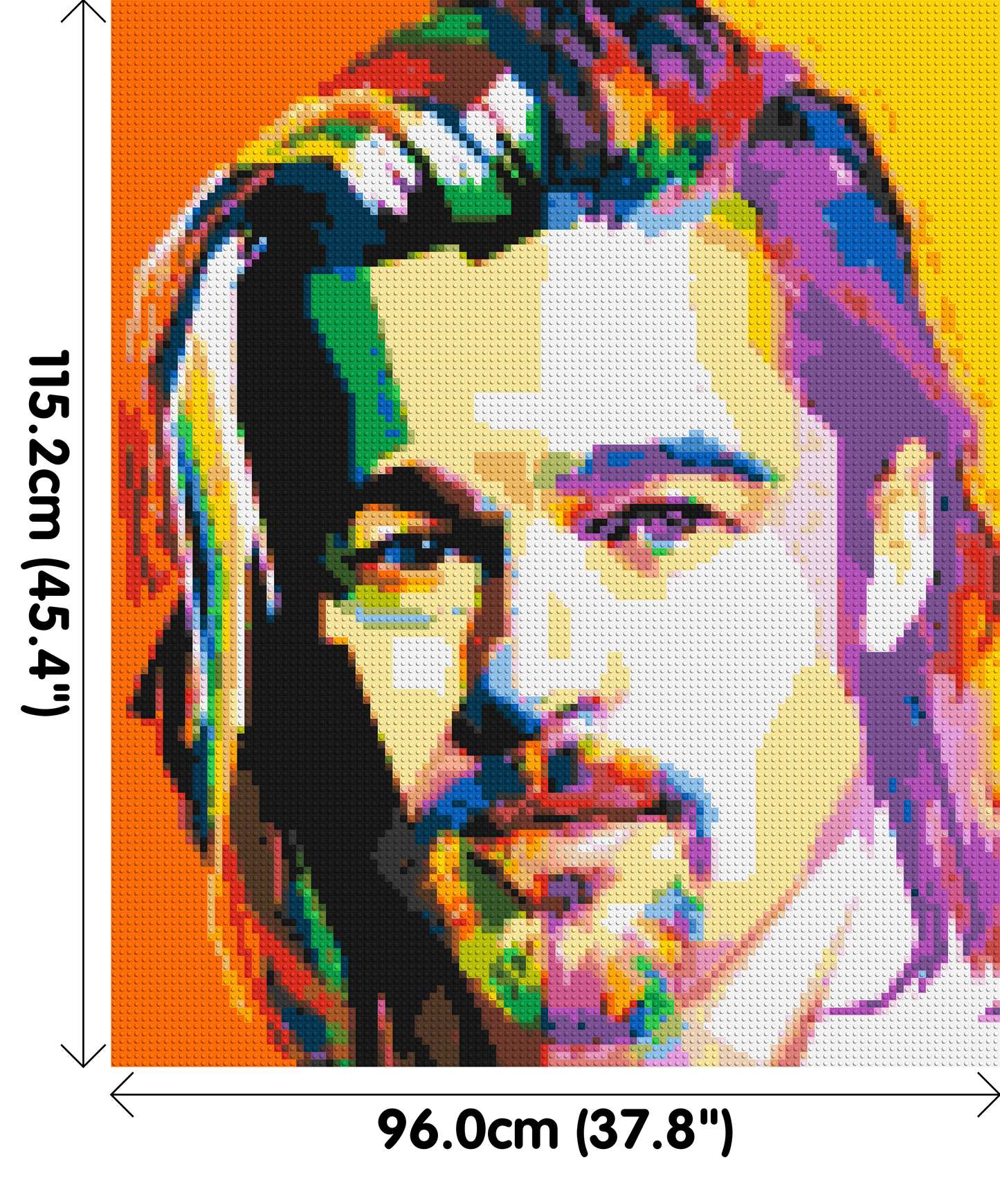 Brad Pitt - Brick Art Mosaic Kit 5x6 large