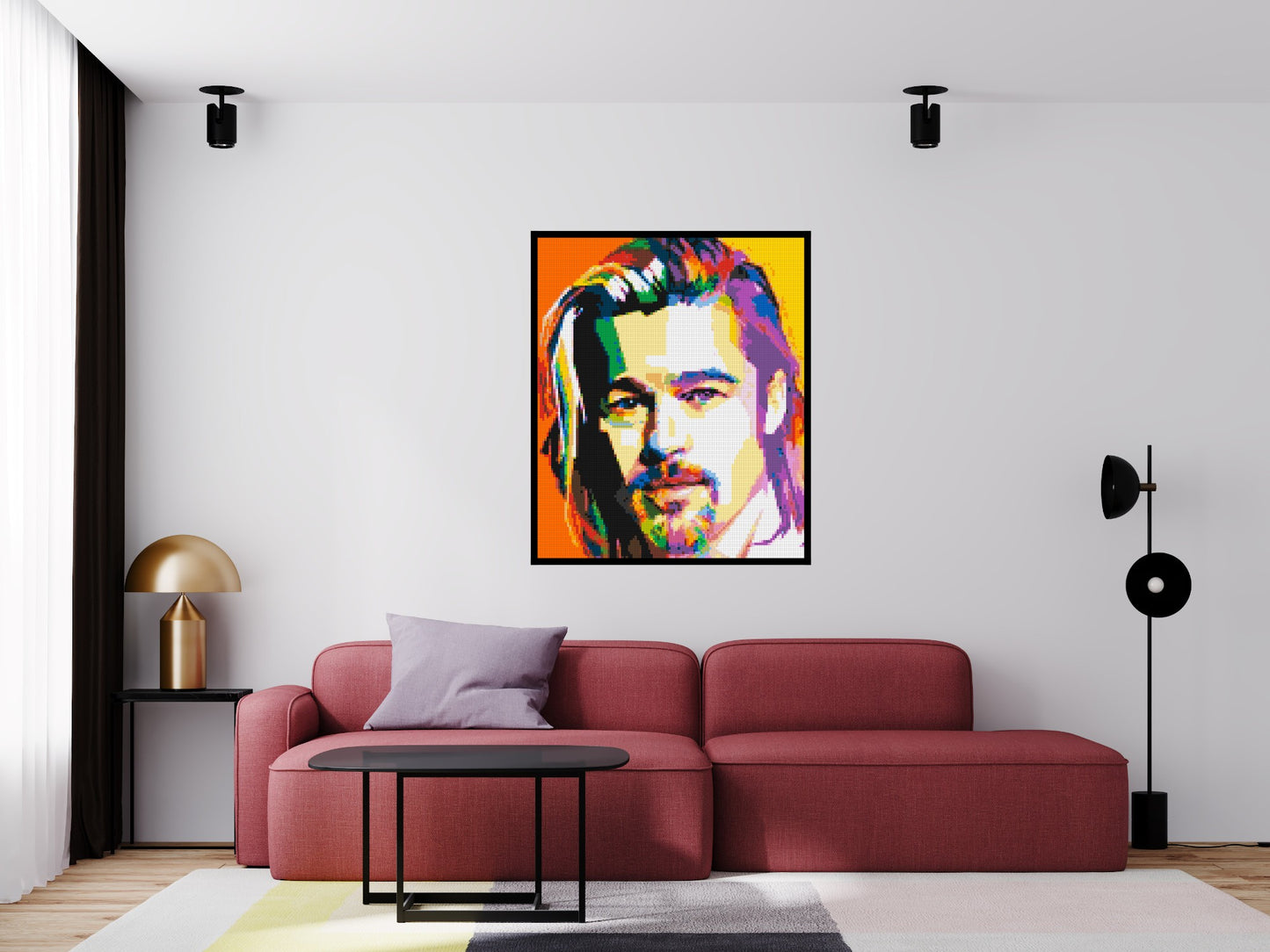 Brad Pitt - Brick Art Mosaic Kit 5x6 large