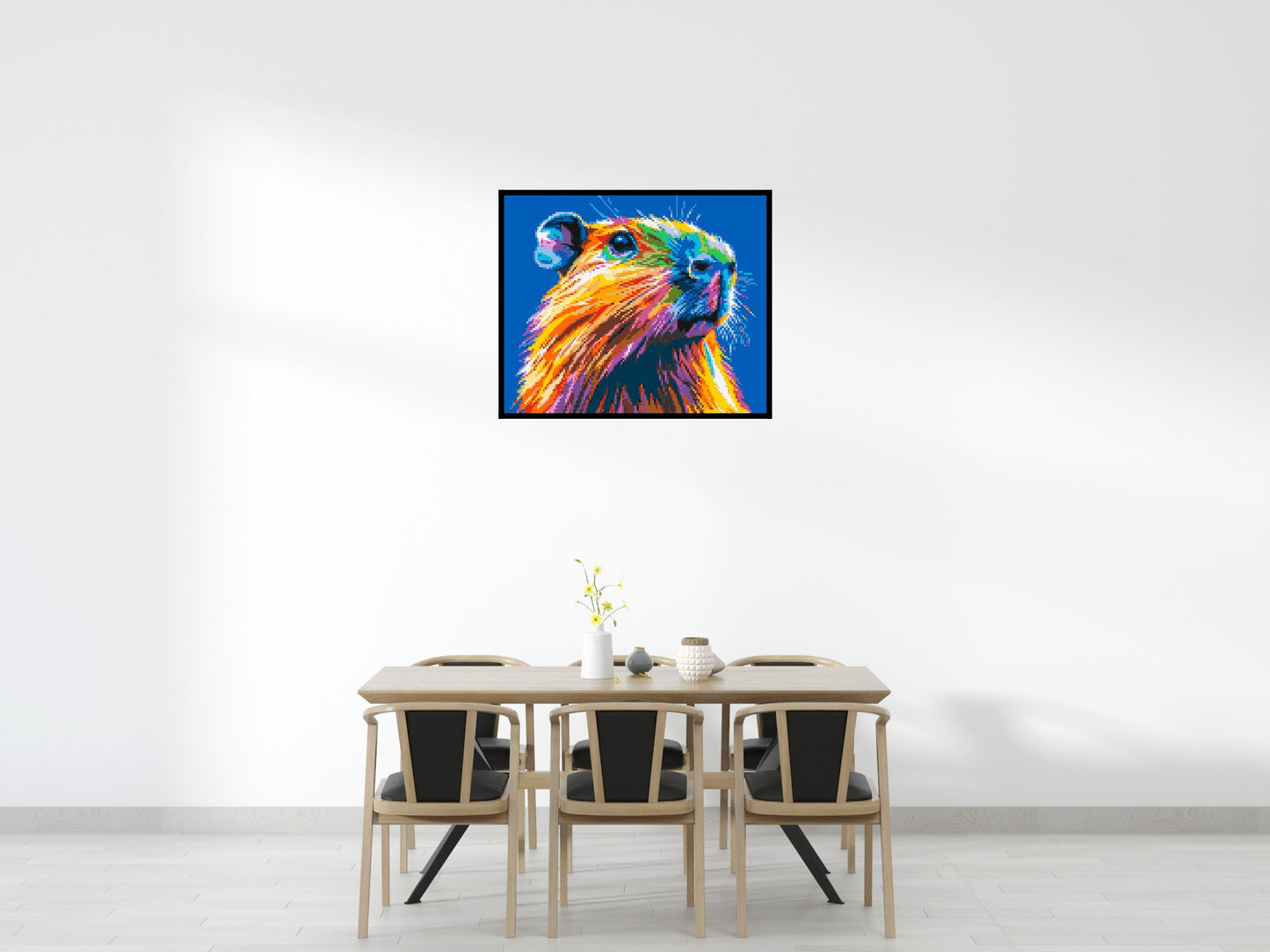 Capybara Colourful Pop Art - Brick Art Mosaic Kit 6x5 large