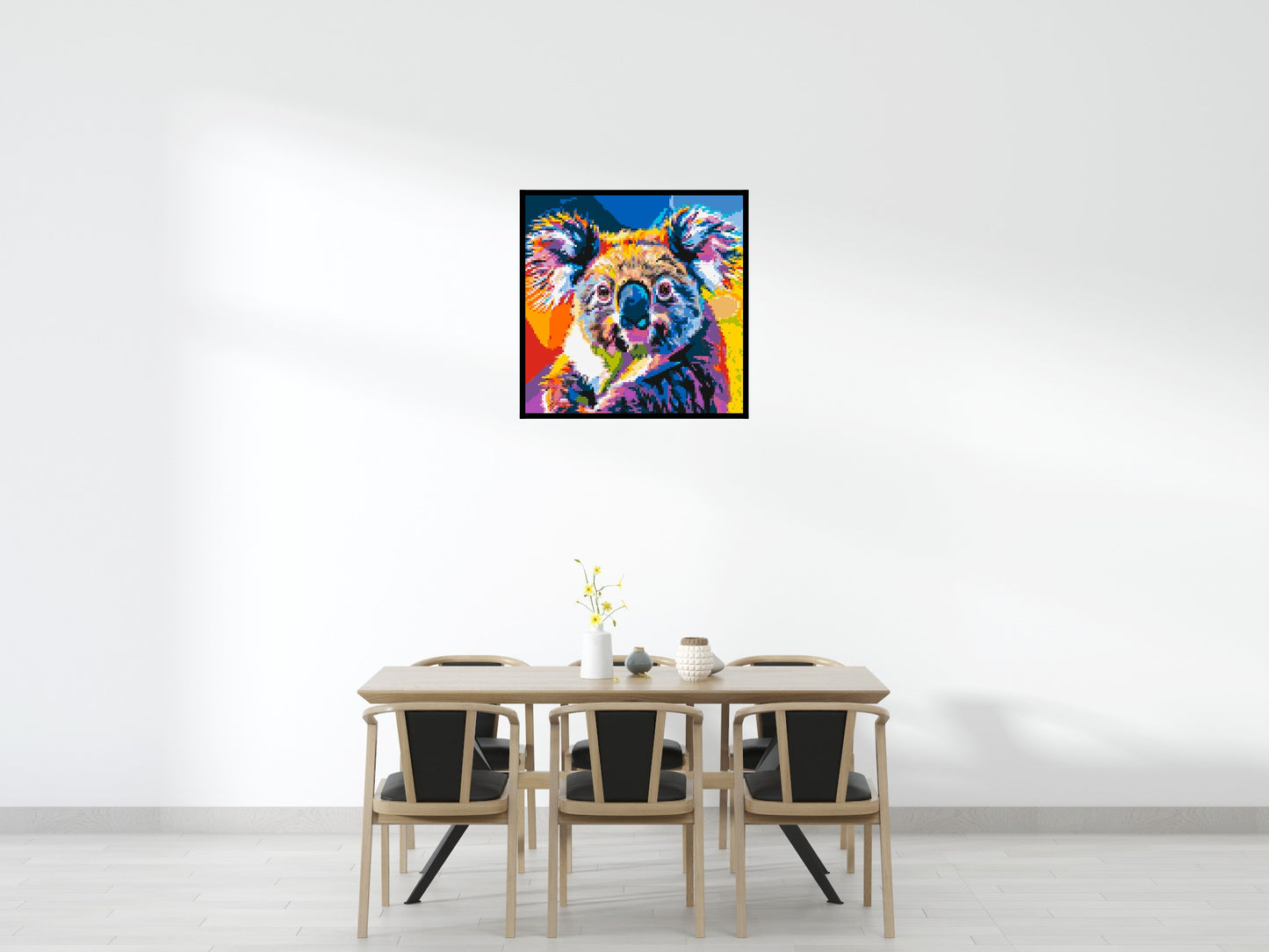 Koala Colourful Pop Art - Brick Art Mosaic Kit 5x5 large
