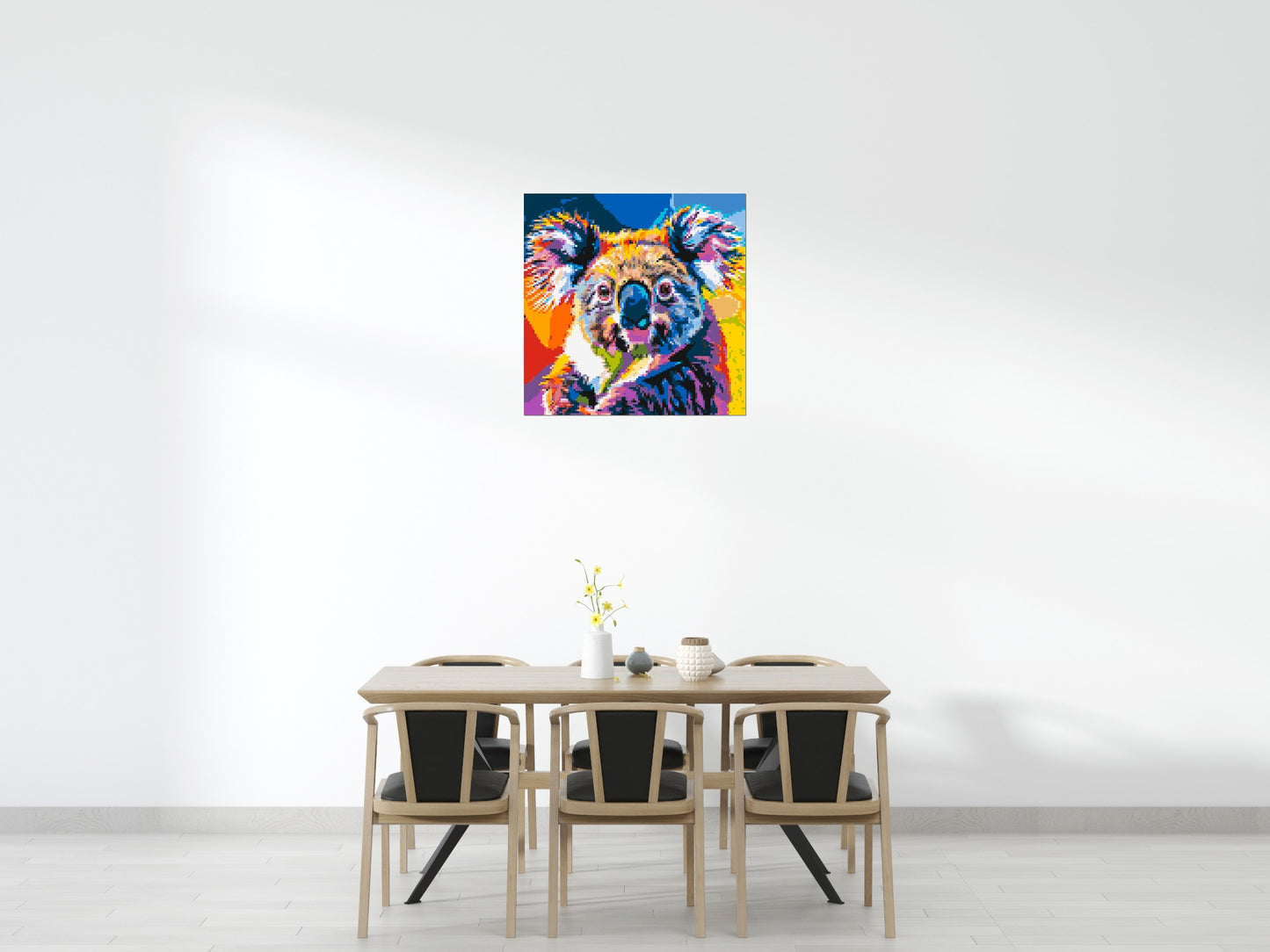 Koala Colourful Pop Art - Brick Art Mosaic Kit 5x5 large
