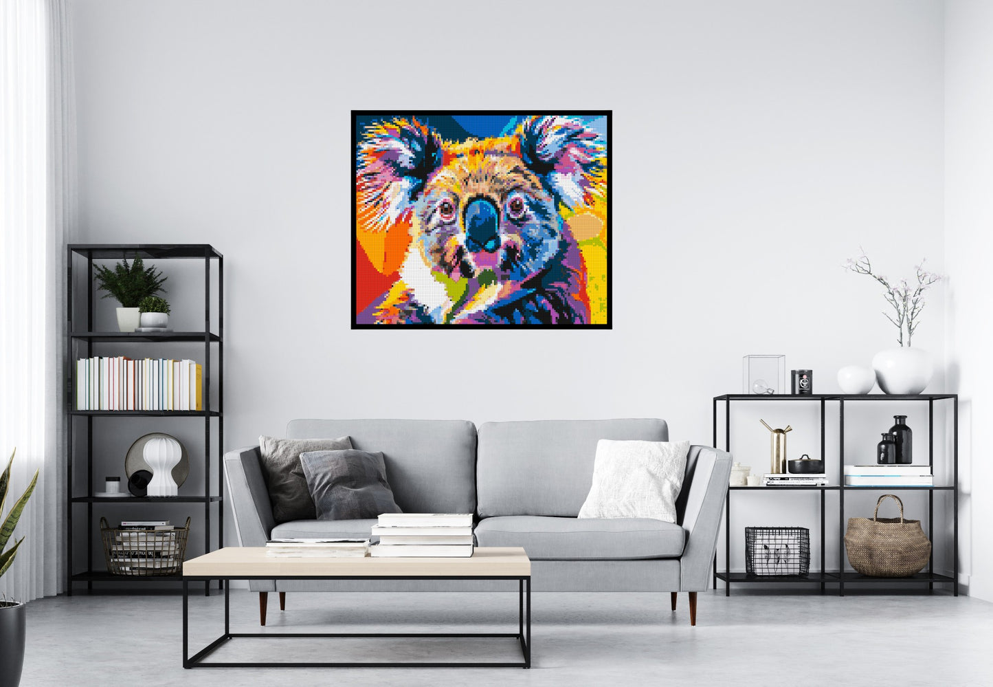 Koala Colourful Pop Art - Brick Art Mosaic Kit 6x5 large