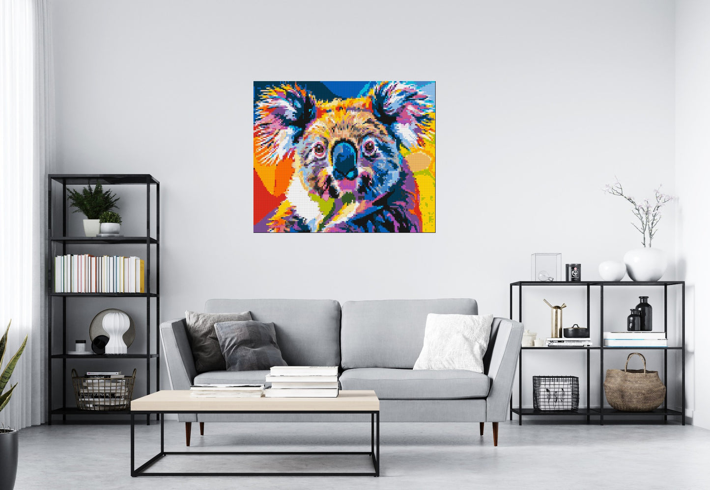 Koala Colourful Pop Art - Brick Art Mosaic Kit 6x5 large