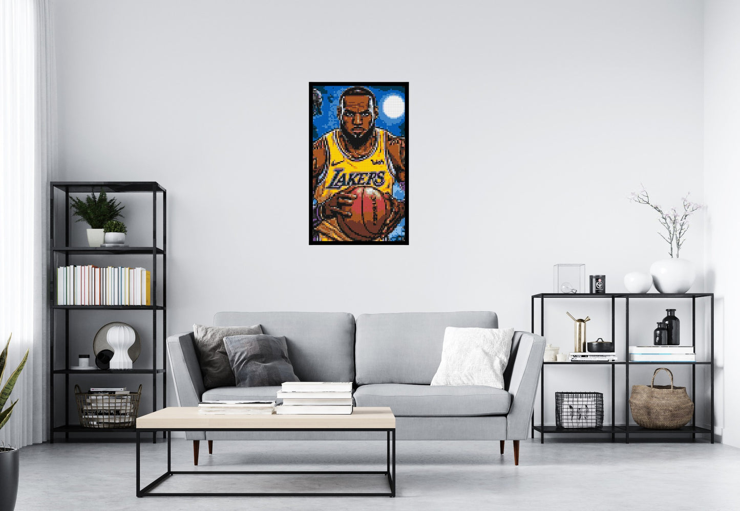 LeBron James Pop Art - Brick Art Mosaic Kit 3x5 large