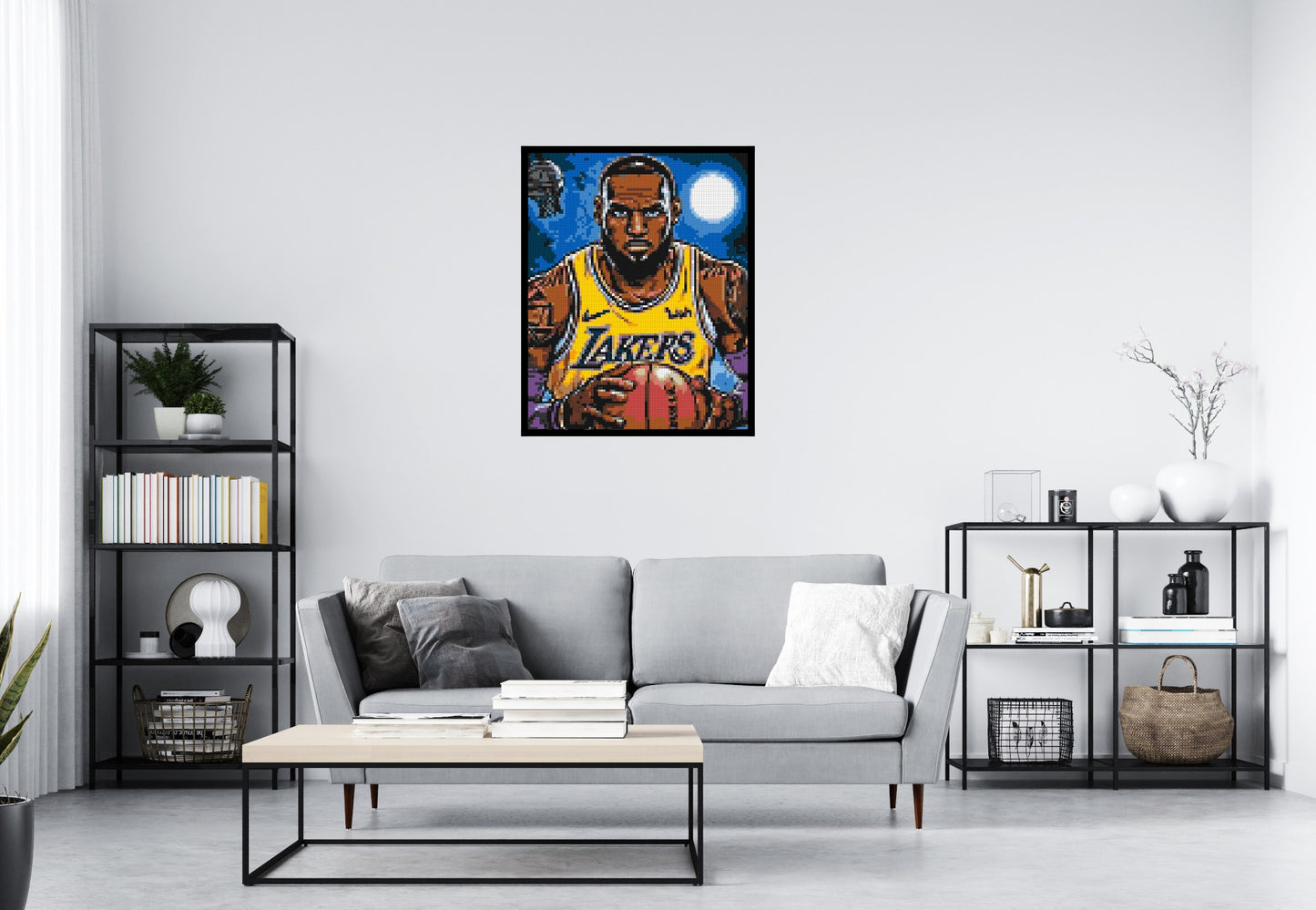 LeBron James Pop Art - Brick Art Mosaic Kit 4x5 large