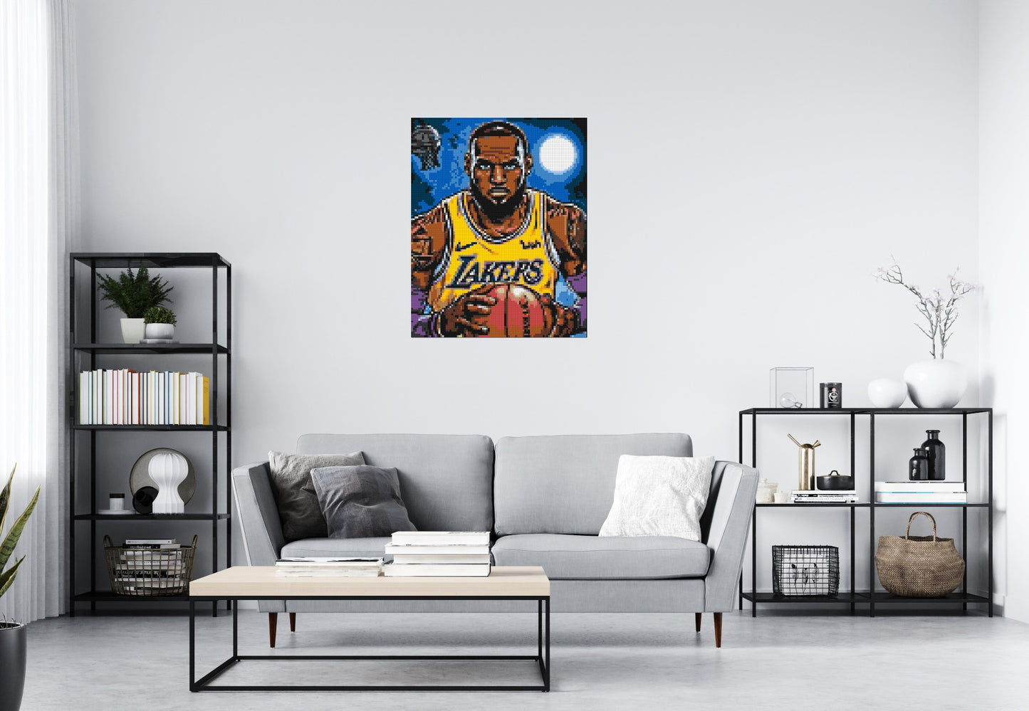 LeBron James Pop Art - Brick Art Mosaic Kit 4x5 large