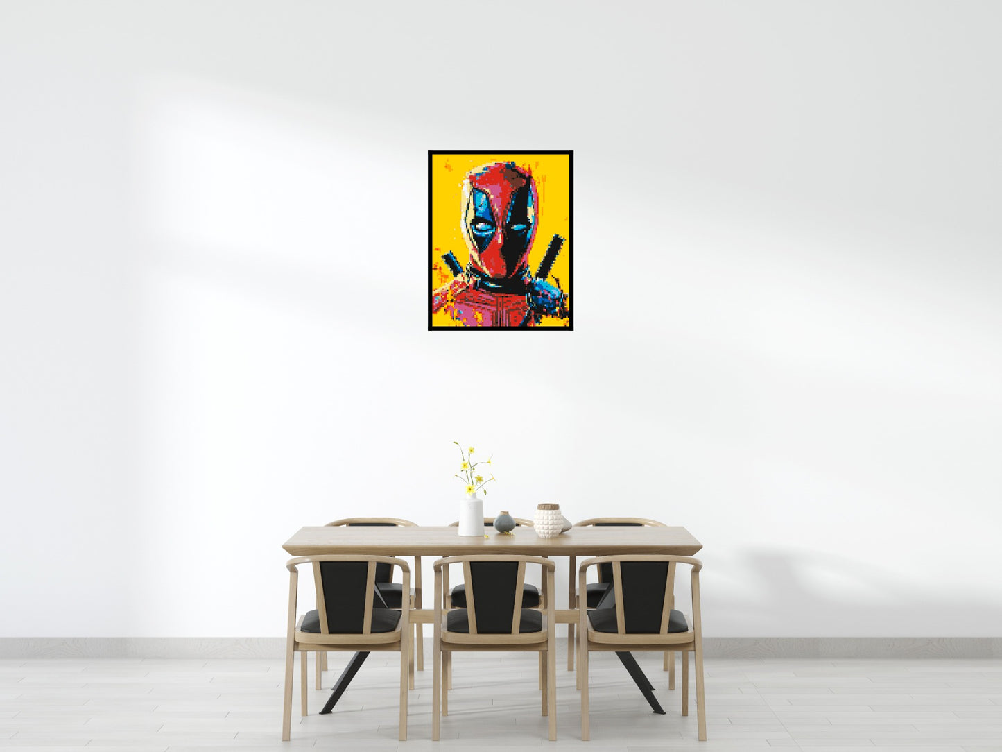 Deadpool Pixel Art - Brick Art Mosaic Kit 4x5 large