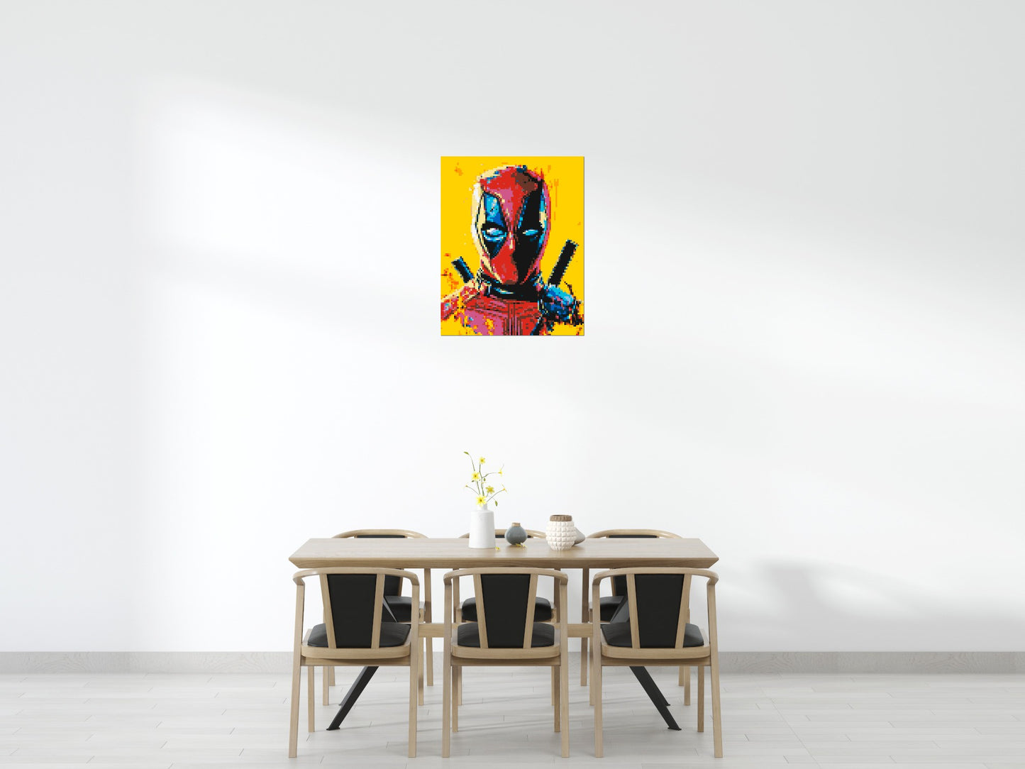 Deadpool Pixel Art - Brick Art Mosaic Kit 4x5 large
