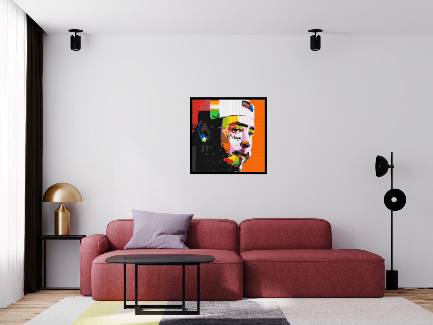 Post Malone - Brick Art Mosaic Kit 4x4 large