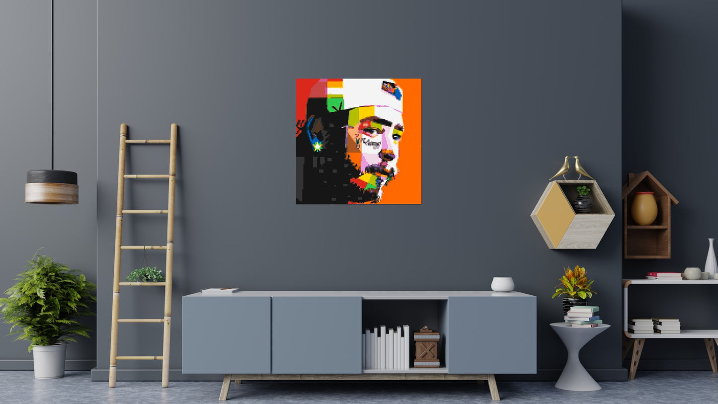 Post Malone - Brick Art Mosaic Kit 5x5 large