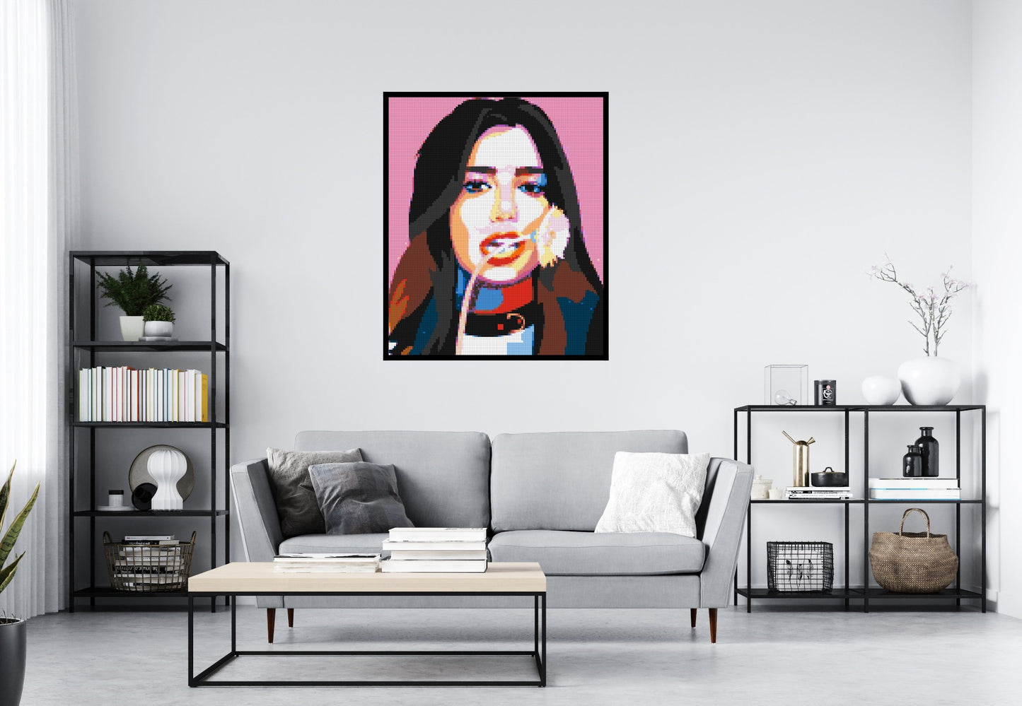 Dua Lipa #3 - Brick Art Mosaic Kit 5x6 large