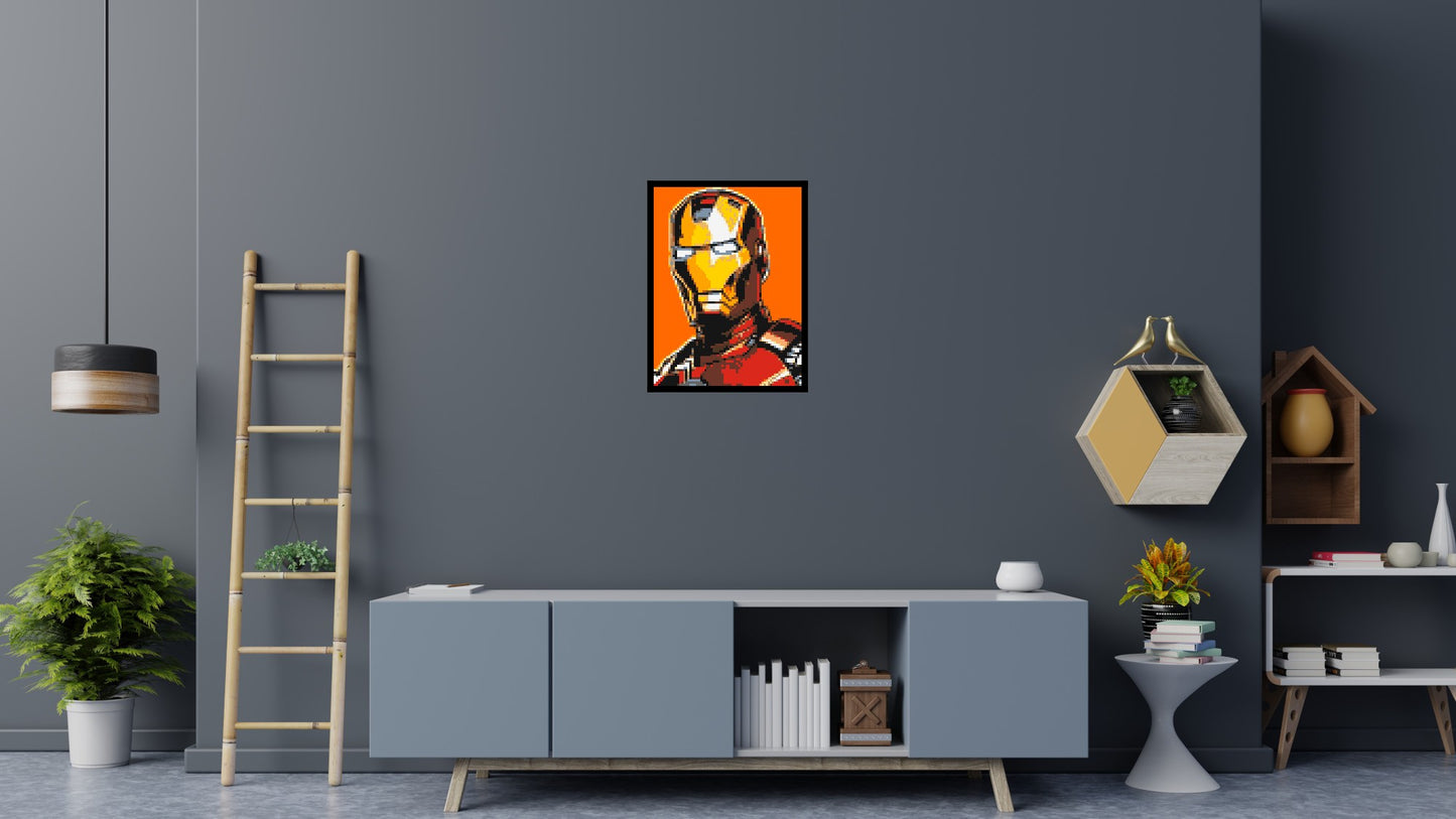 Iron Man - Brick Art Mosaic Kit 3x4 large