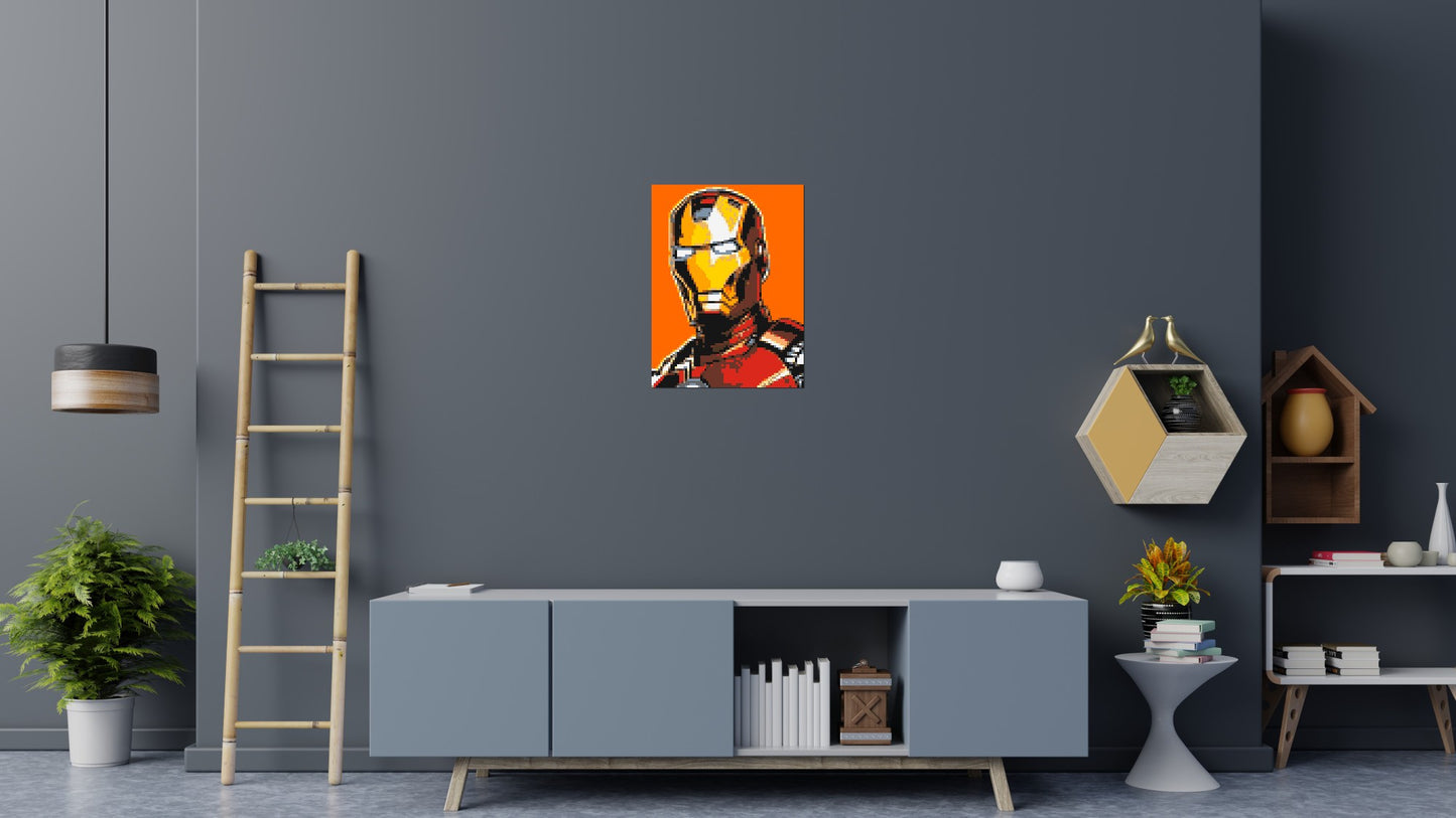 Iron Man - Brick Art Mosaic Kit 3x4 large