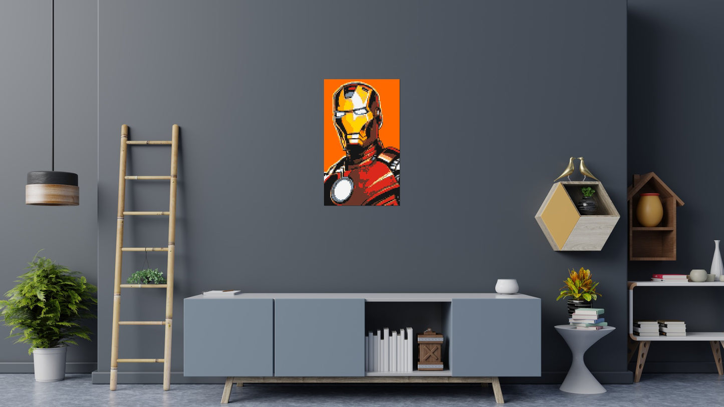 Iron Man - Brick Art Mosaic Kit 3x5 large