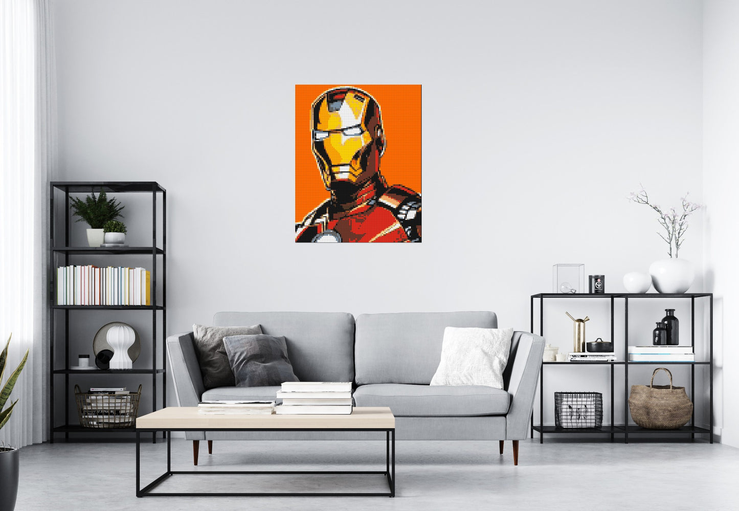 Iron Man - Brick Art Mosaic Kit 4x5 large