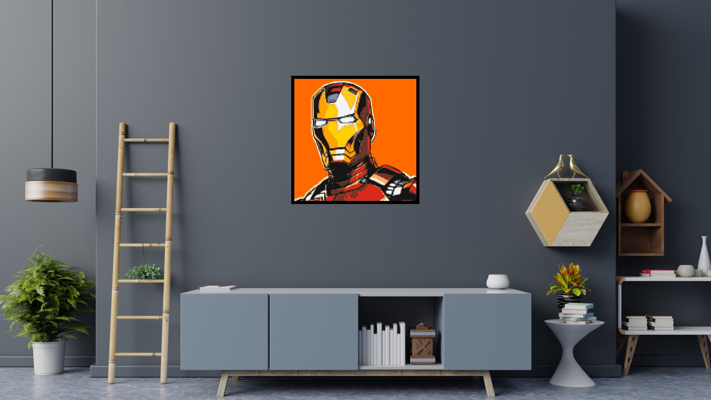 Iron Man - Brick Art Mosaic Kit 5x5 large