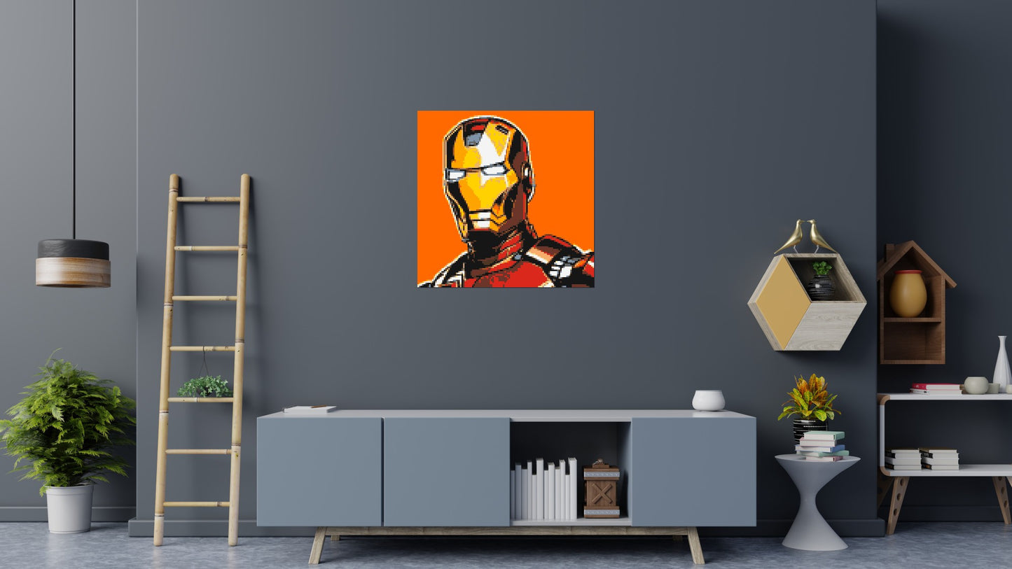 Iron Man - Brick Art Mosaic Kit 5x5 large