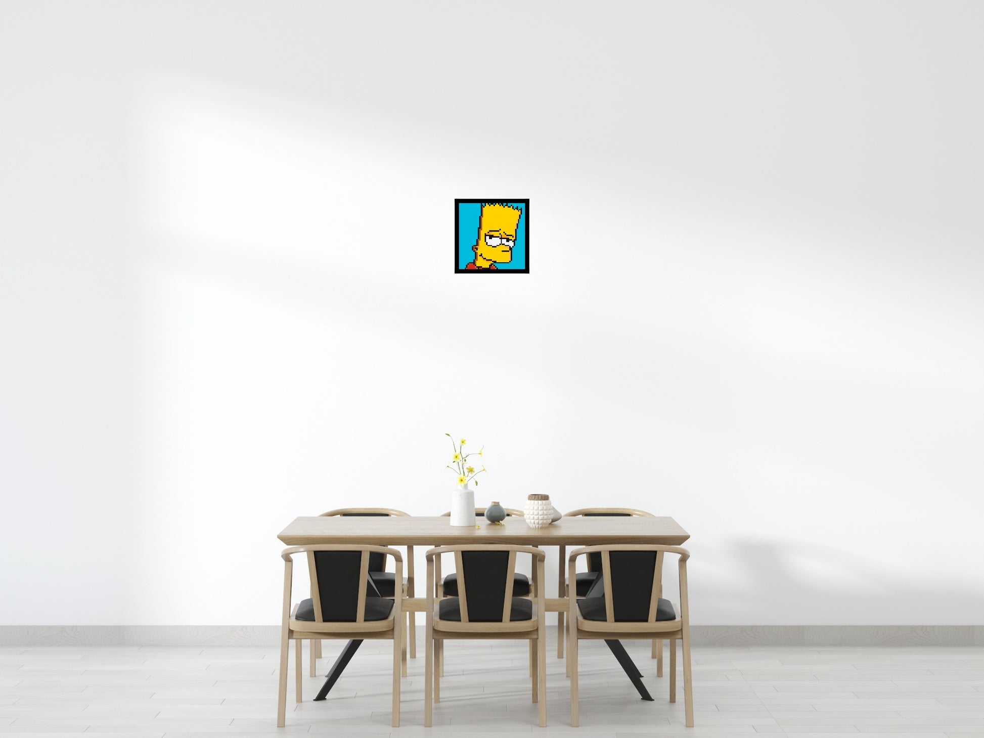 Bart Simpson - Brick Art Mosaic Kit 2x2 scene with frame
