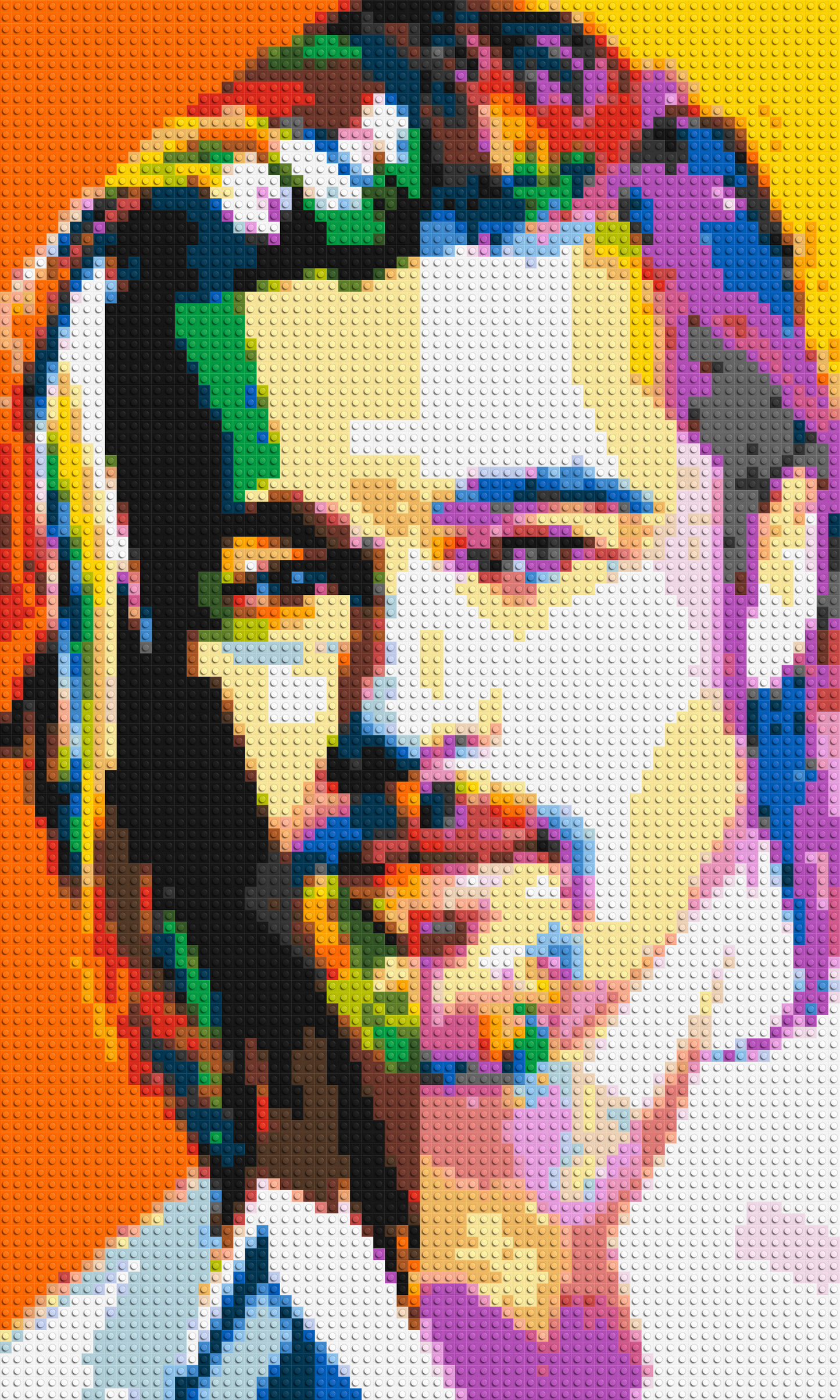 Brad Pitt - Brick Art Mosaic Kit 3x5 large