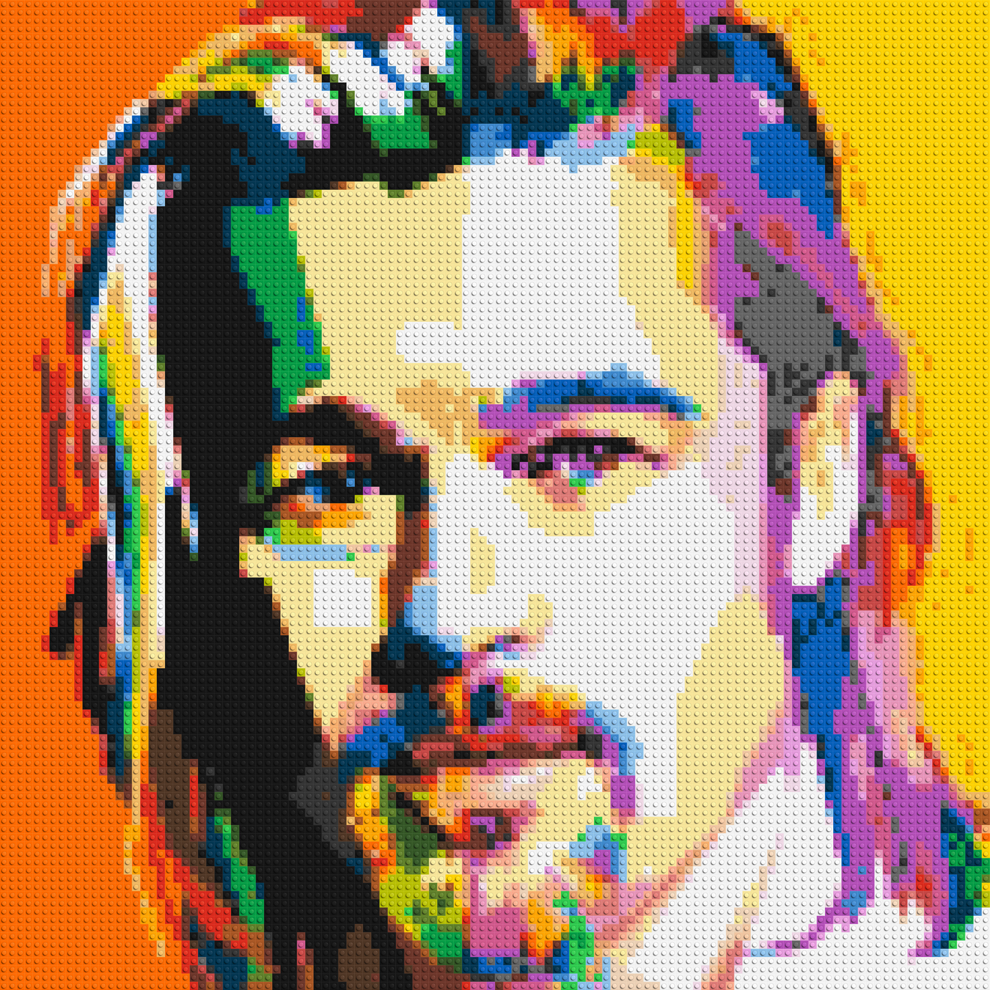 Brad Pitt - Brick Art Mosaic Kit 5x5 large