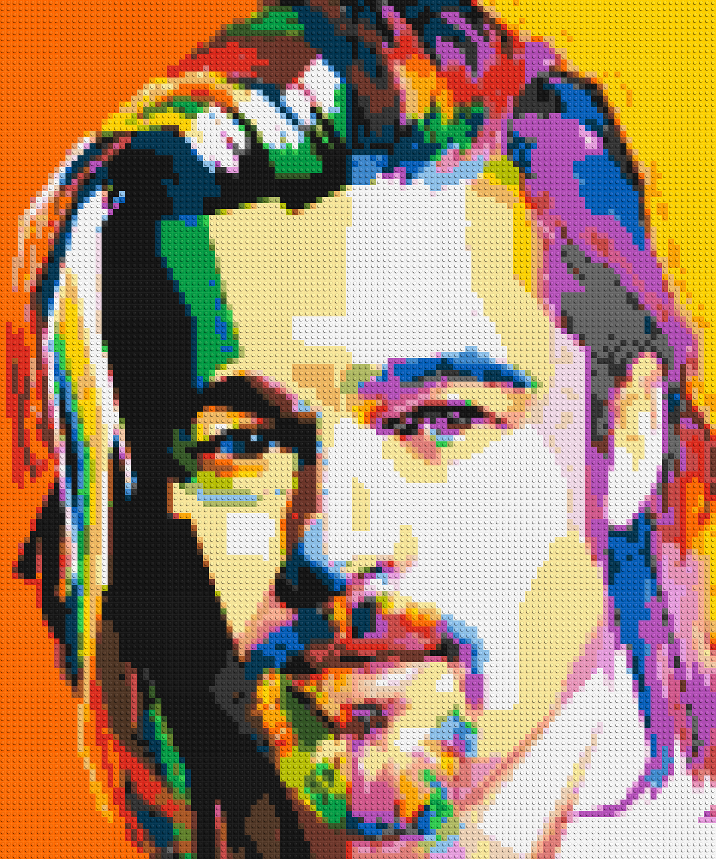 Brad Pitt - Brick Art Mosaic Kit 5x6 large