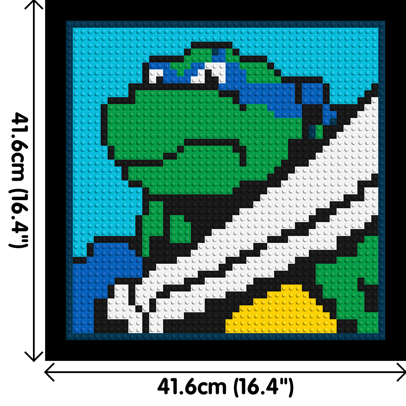 Leonardo (TMNT) - Brick Art Mosaic Kit 2x2 large