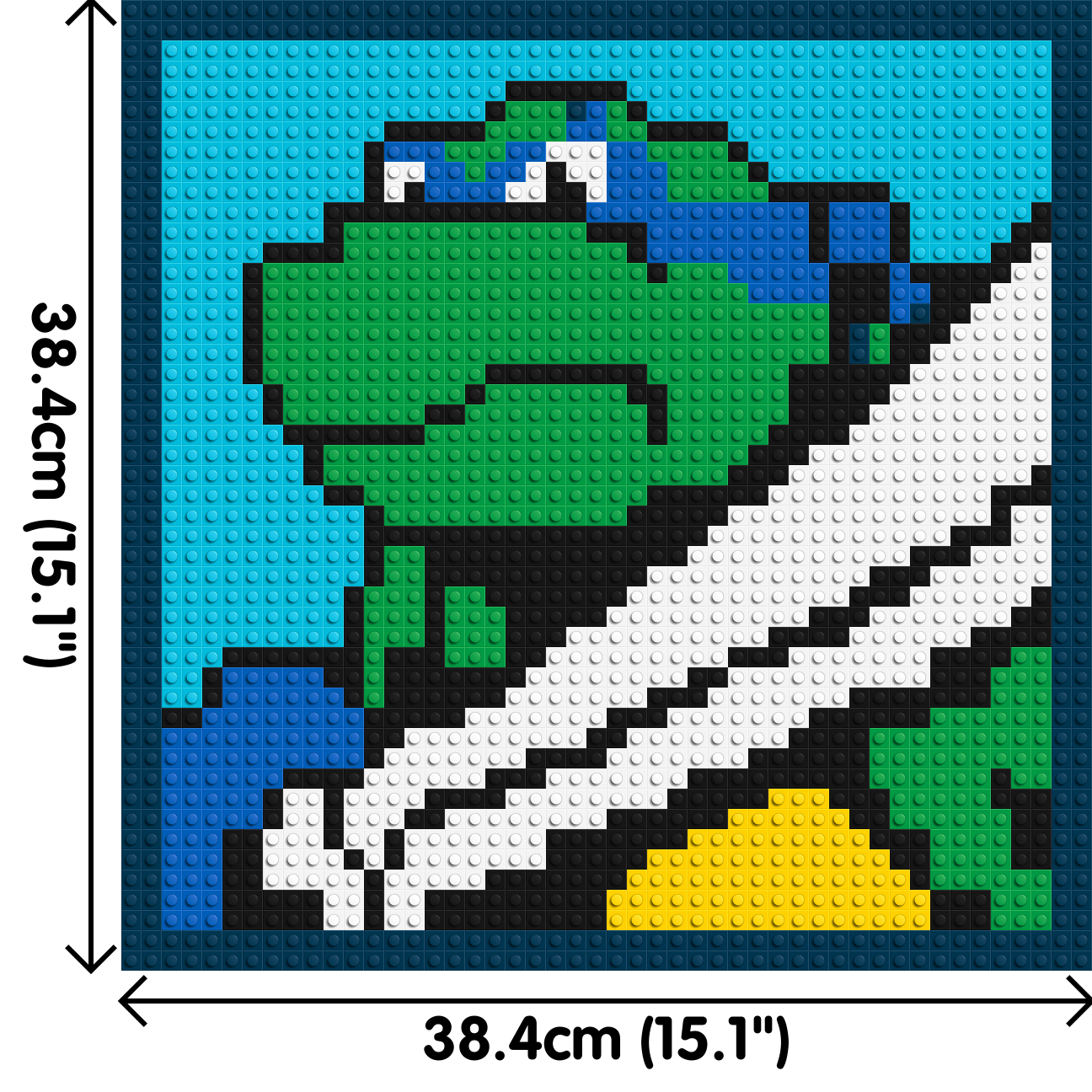 Leonardo (TMNT) - Brick Art Mosaic Kit 2x2 large