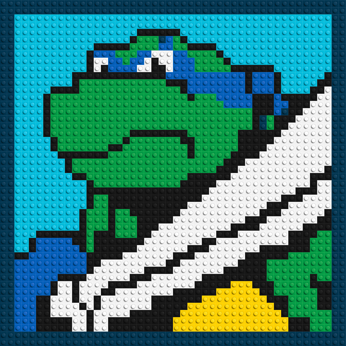 Leonardo (TMNT) - Brick Art Mosaic Kit 2x2 large