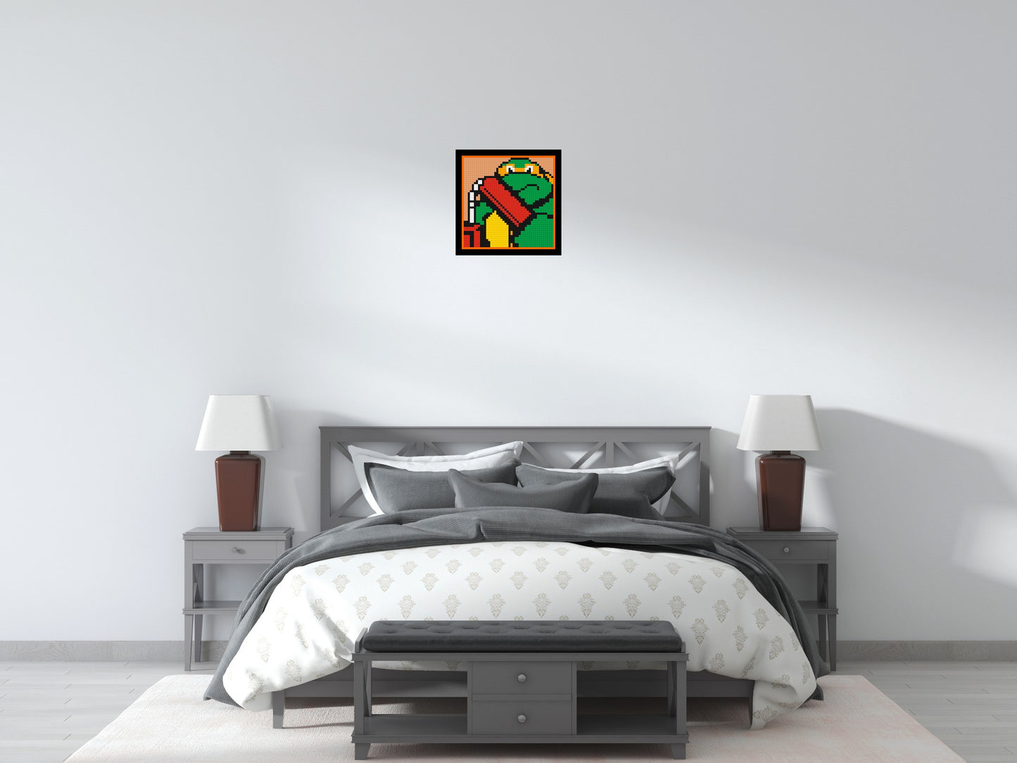 Michelangelo (TMNT) - Brick Art Mosaic Kit 2x2 large