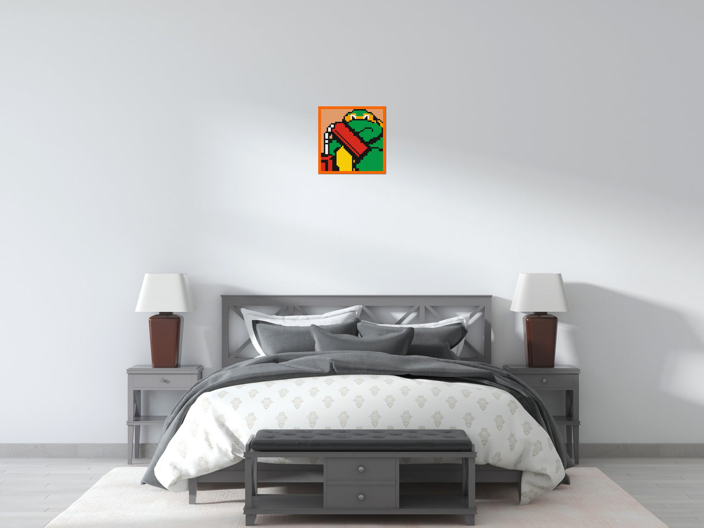 Michelangelo (TMNT) - Brick Art Mosaic Kit 2x2 large