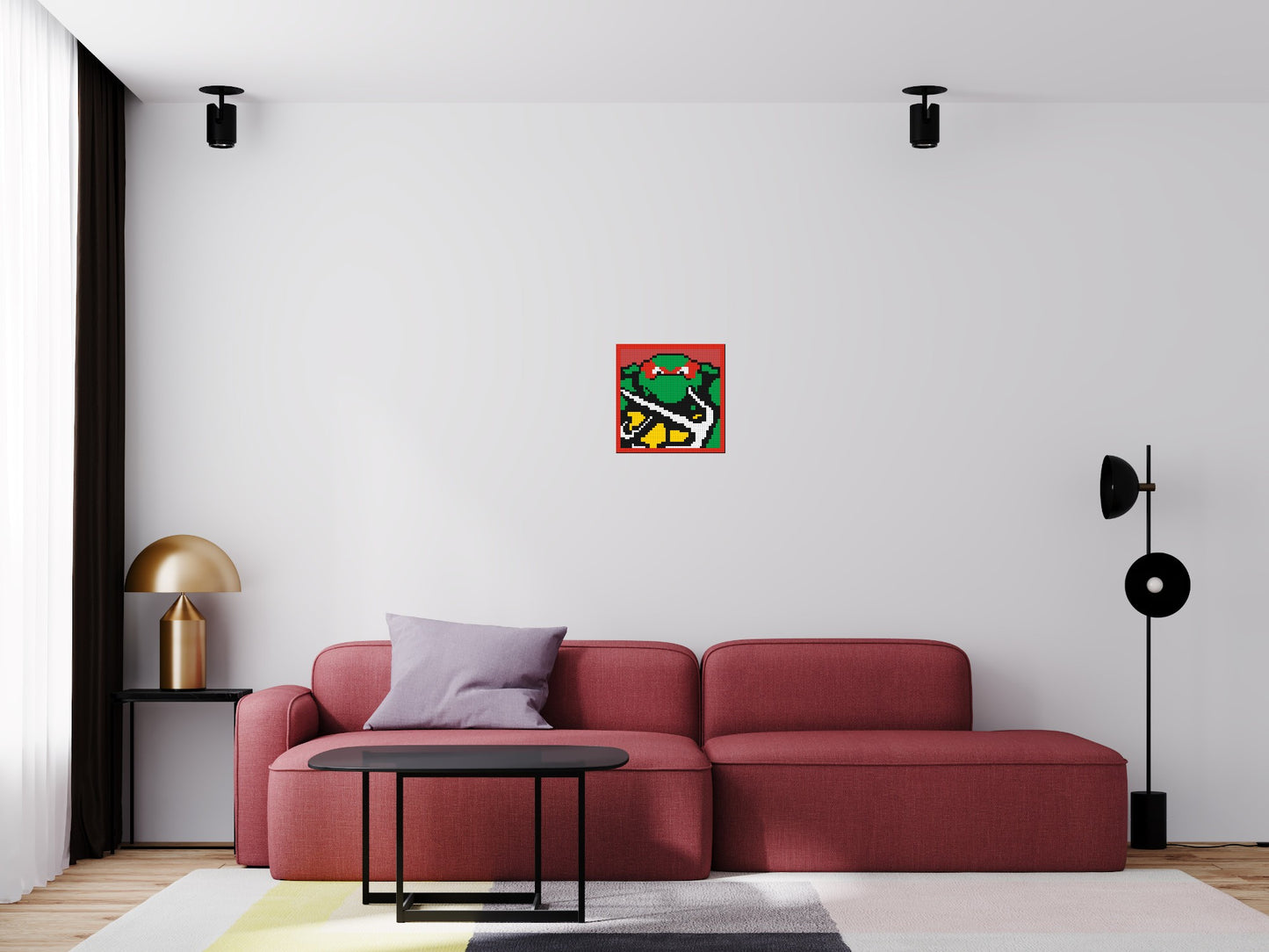 Raphael (TMNT) - Brick Art Mosaic Kit 2x2 large