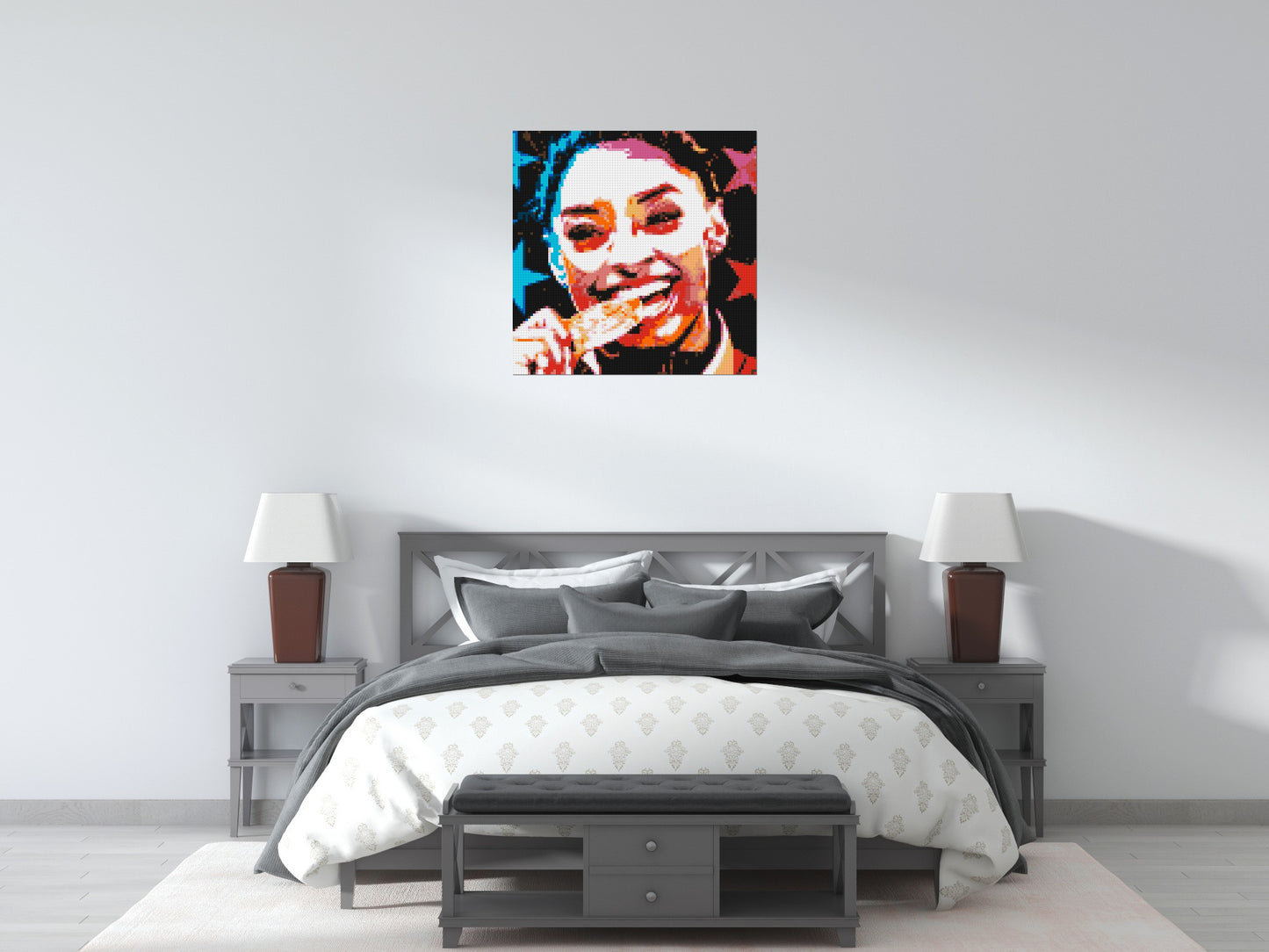 Simone Biles - Brick Art Mosaic Kit 4x4 large