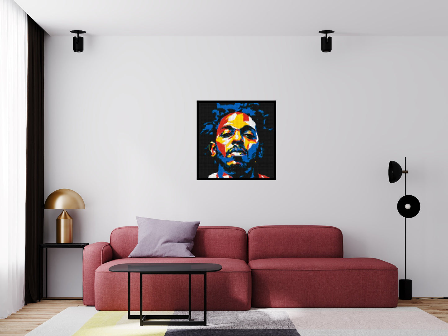 Kendrick Lamar - Brick Art Mosaic Kit 4x4 large
