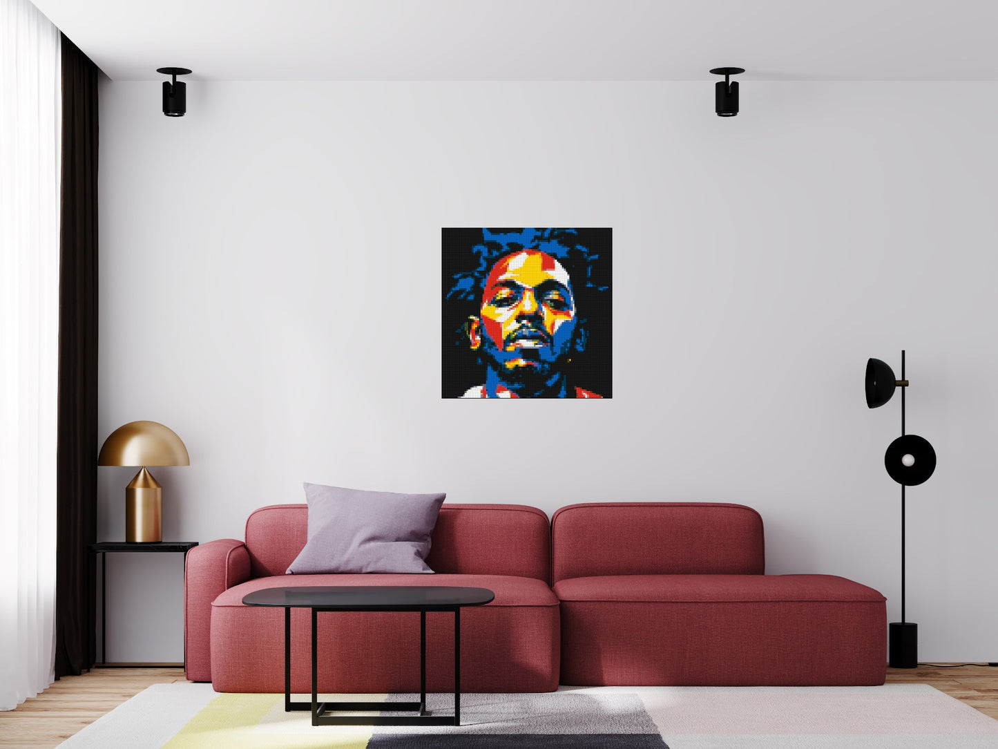 Kendrick Lamar - Brick Art Mosaic Kit 4x4 large
