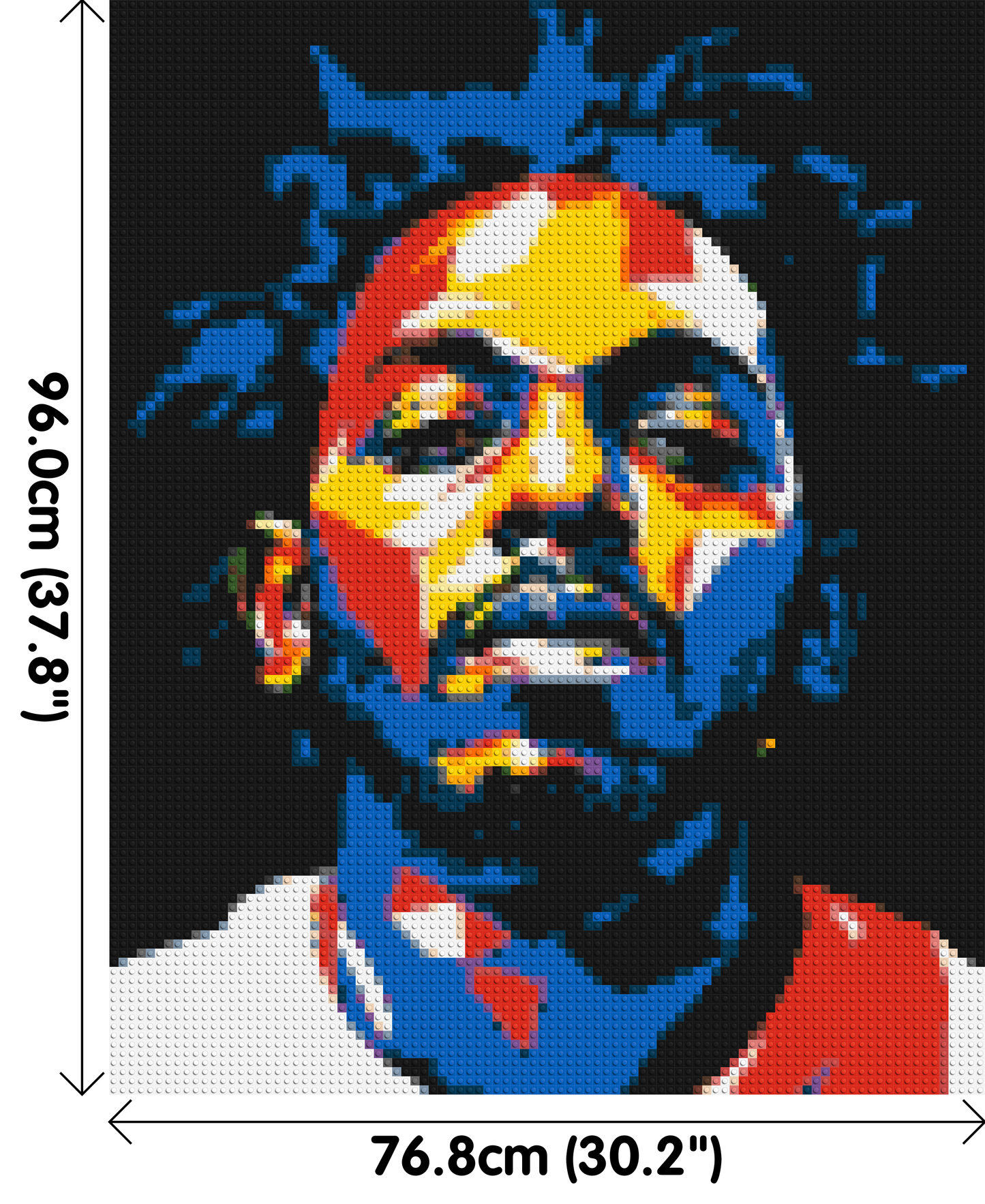 Kendrick Lamar - Brick Art Mosaic Kit 4x5 large