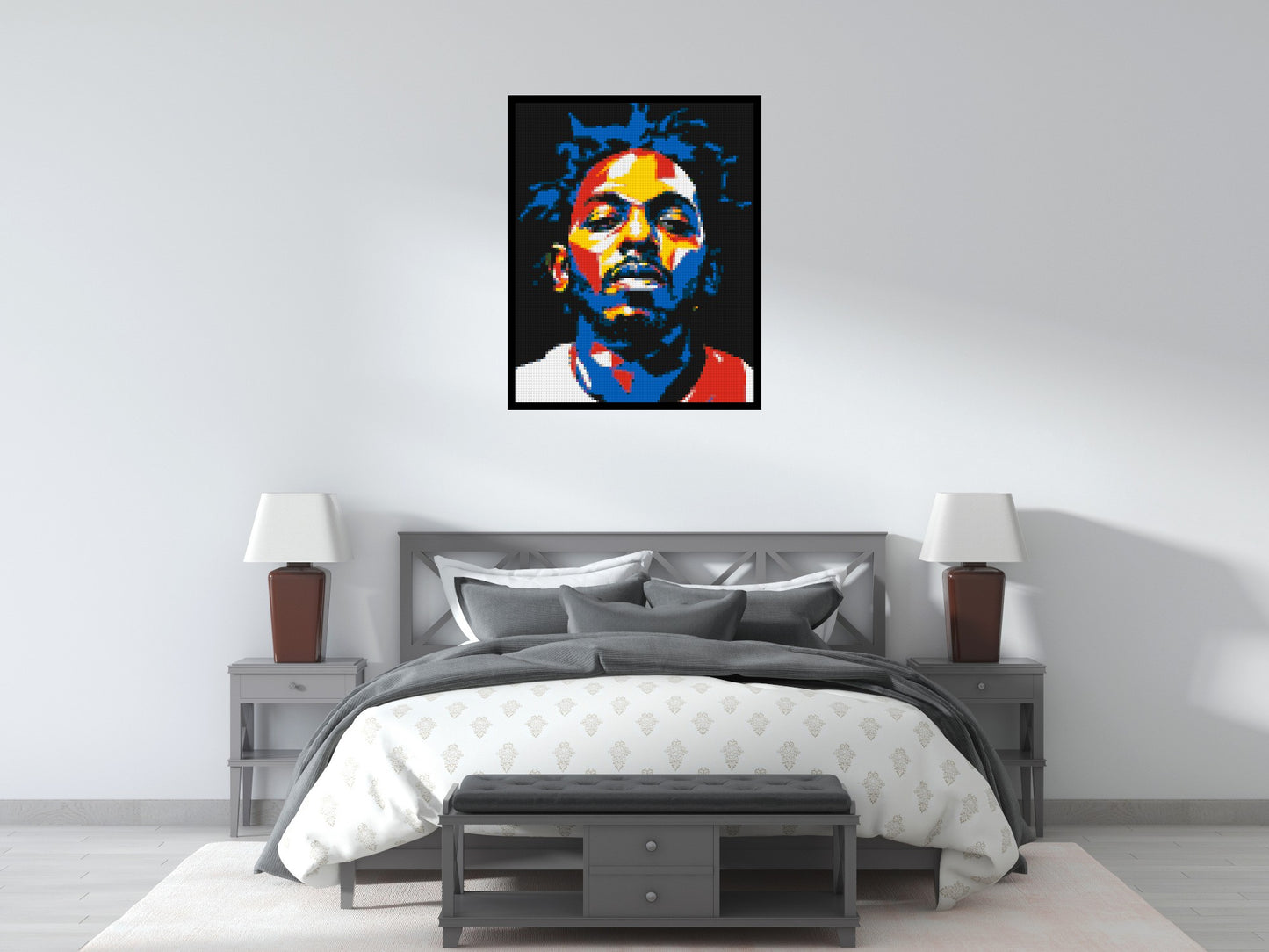 Kendrick Lamar - Brick Art Mosaic Kit 4x5 large