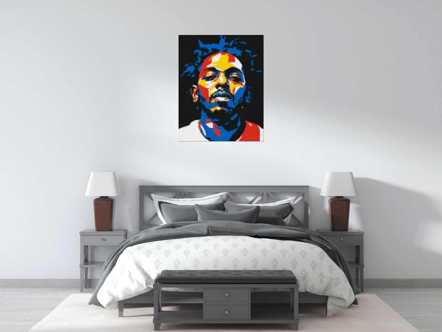 Kendrick Lamar - Brick Art Mosaic Kit 4x5 large