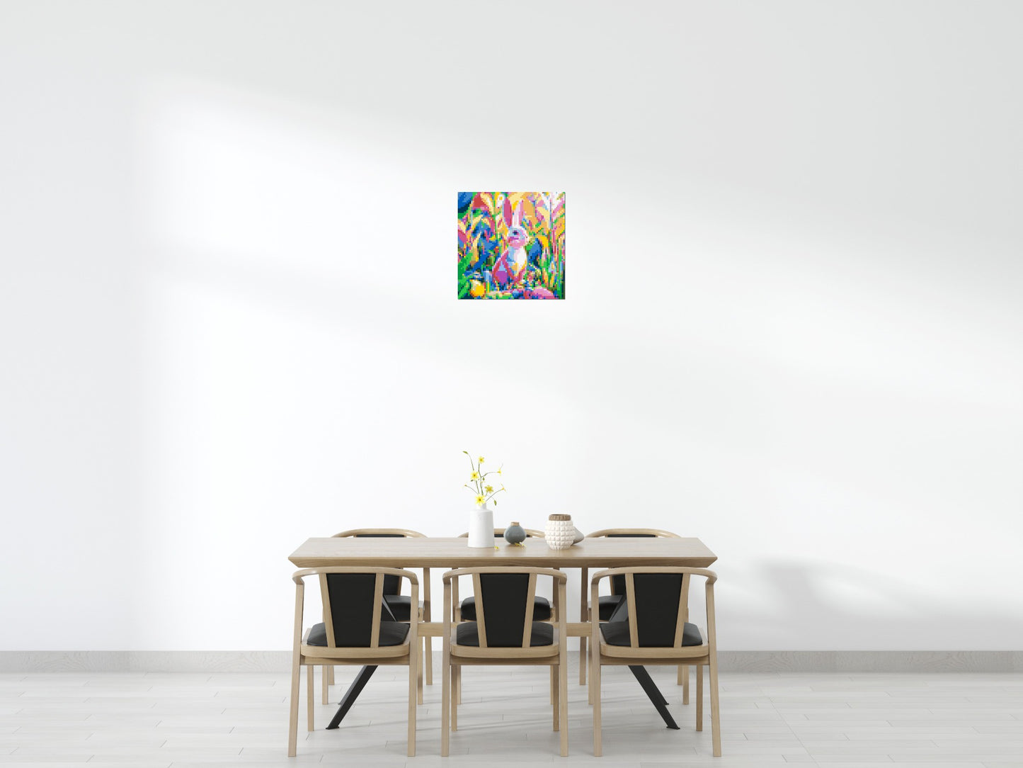 Colourful Bunny - Brick Art Mosaic Kit 3x3 large